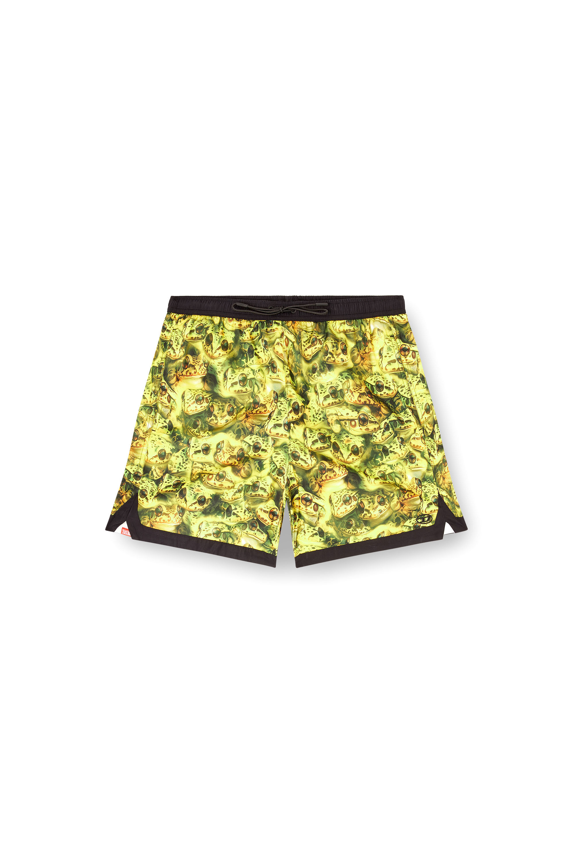 Diesel - SOCCER-41-D-POP-C, Man's Boxer-style swimsuit with all-over print in Green - 4