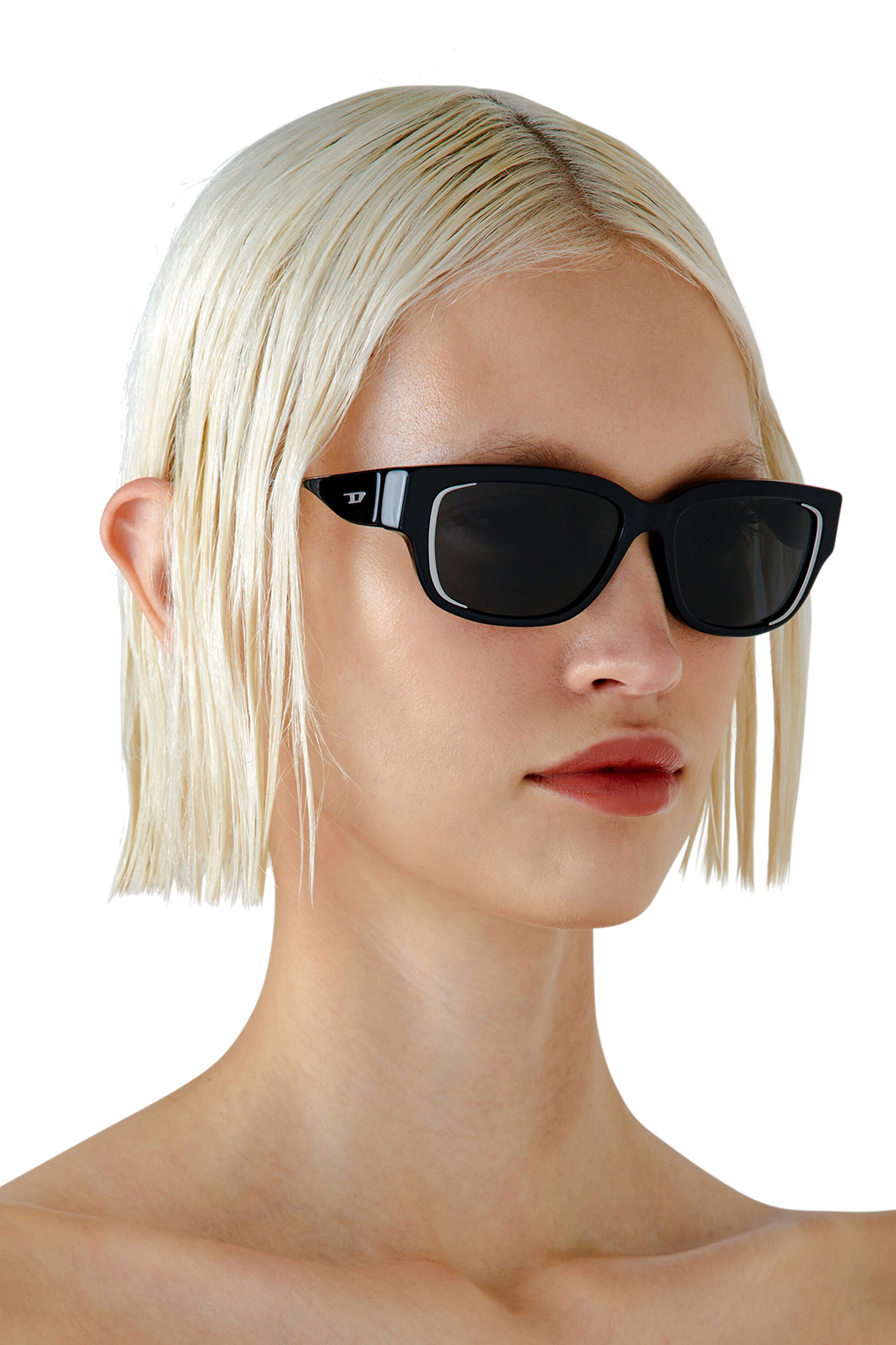 Women s Everyday style sunglasses Black Diesel