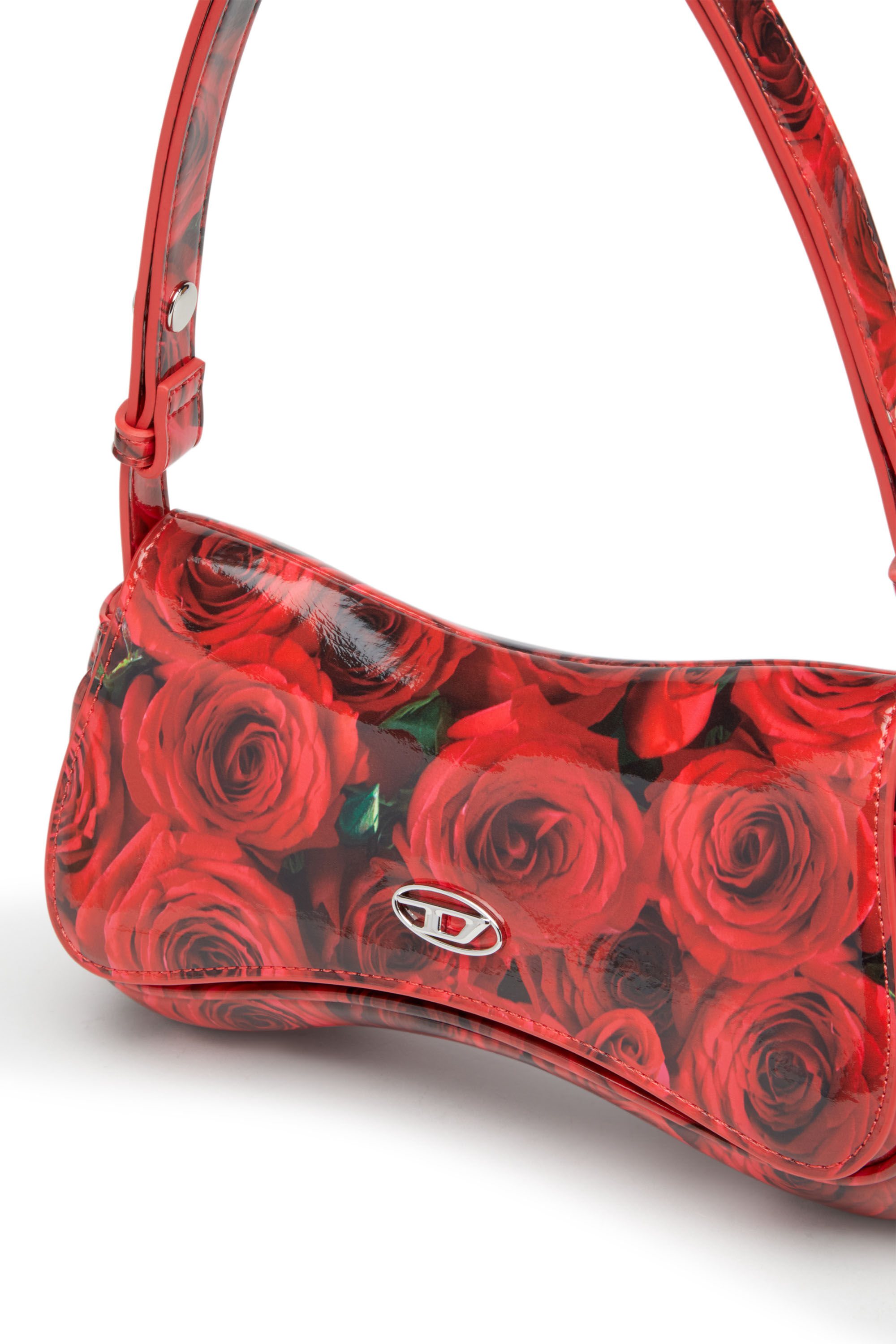 DIESEL☆ Play-Glossy clutch with print レッド Women's Play-Glossy clutch with print | Red | Diesel