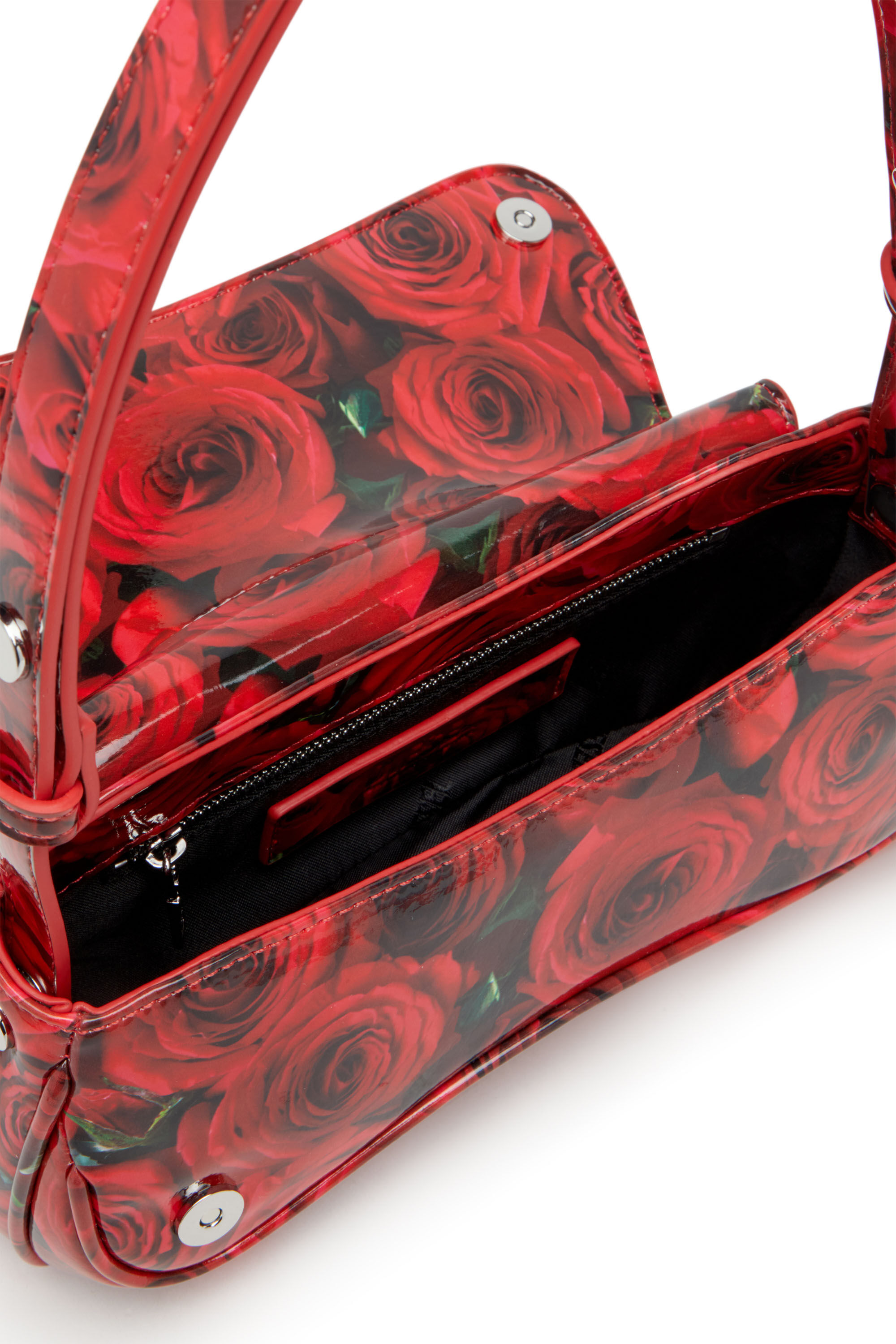 DIESEL☆ Play-Glossy clutch with print レッド Women's Play-Glossy clutch with print | Red | Diesel