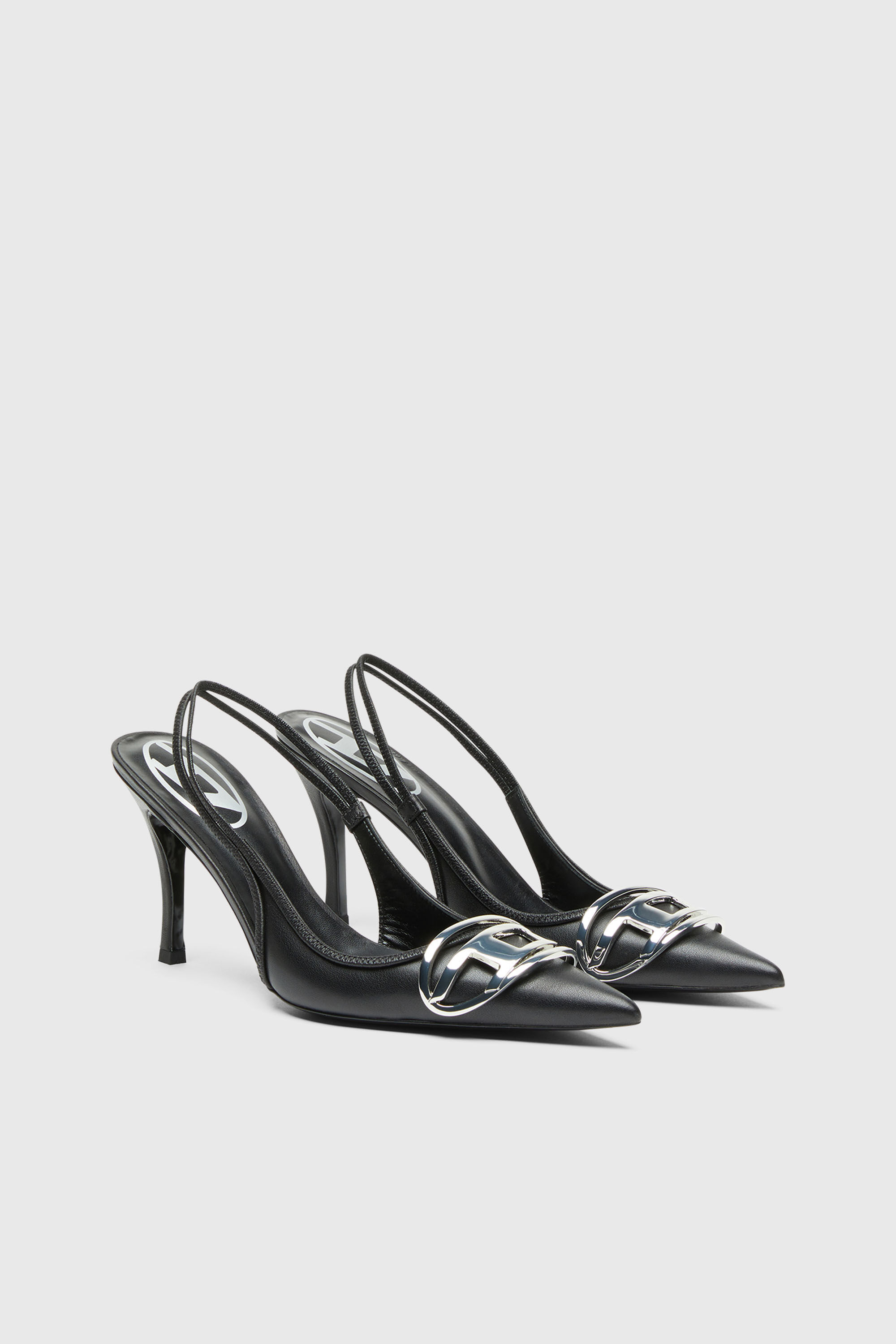 D-VENUS SB Woman: Slingback pumps in nappa leather, D logo
