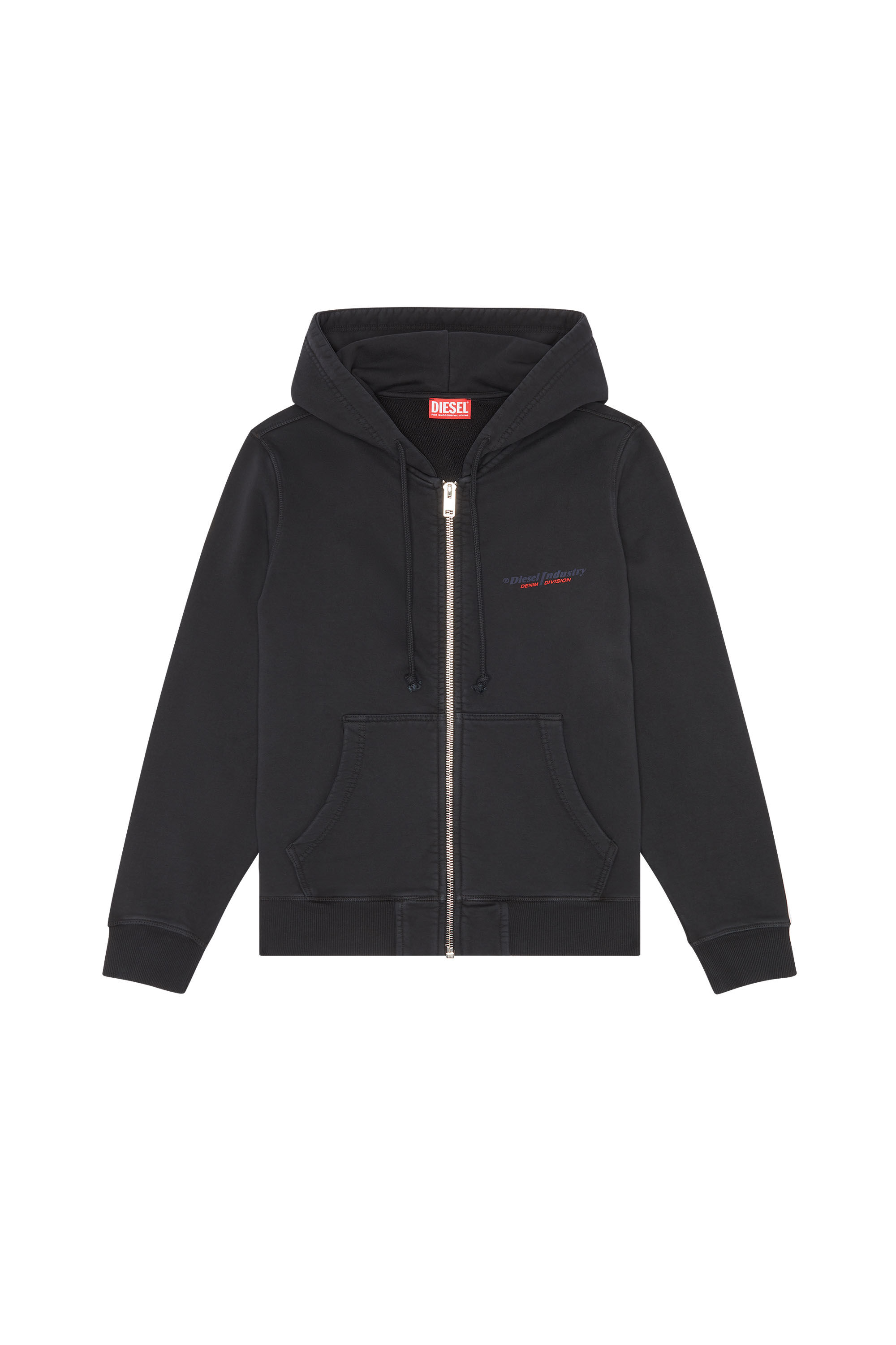 Diesel - S-GINN-HOOD-ZIP-IND, Dark grey - Image 2