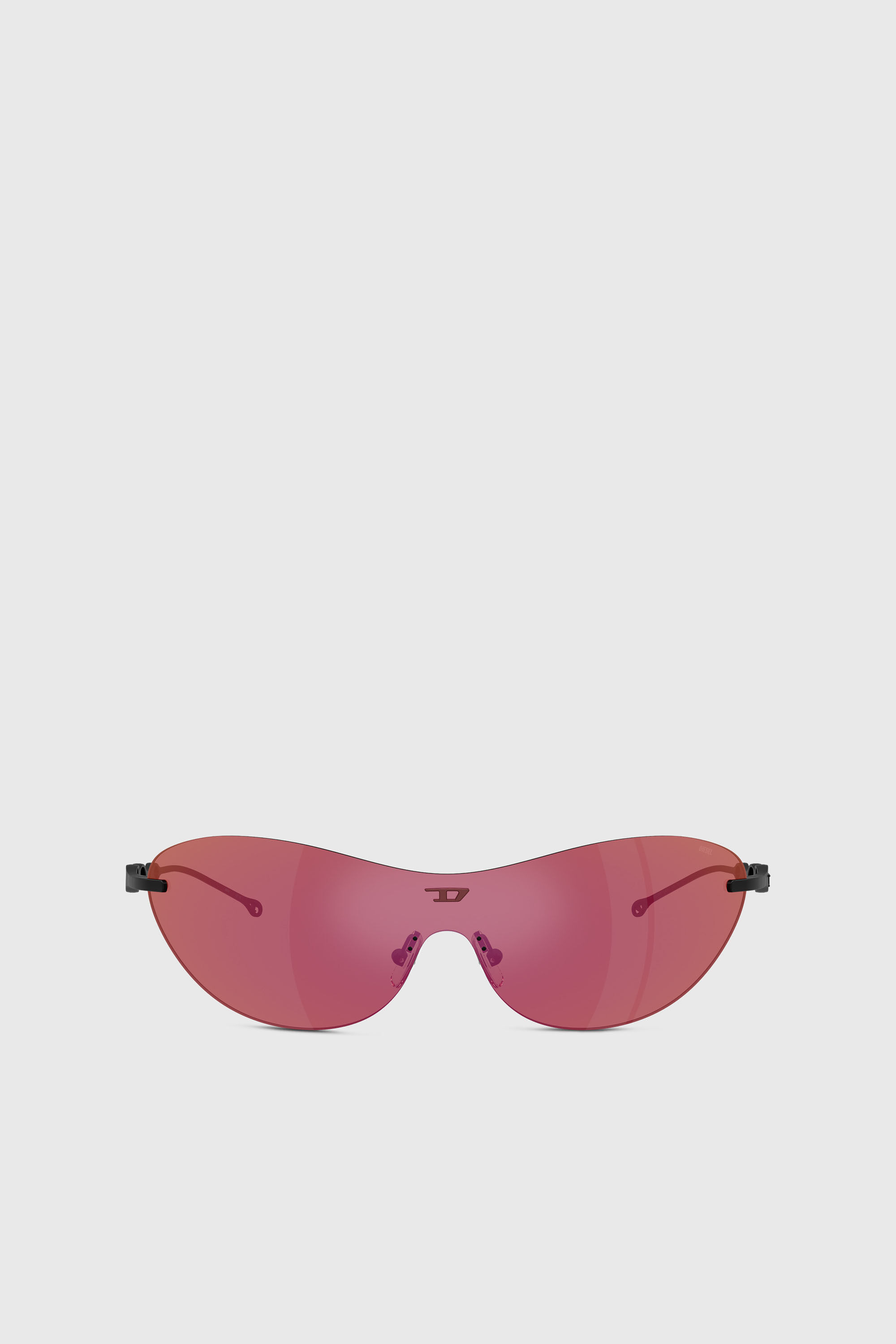 Diesel - 0DL1006 SIZE 35, Unisex's Iconic oval sunglasses in Dark Violet - 1