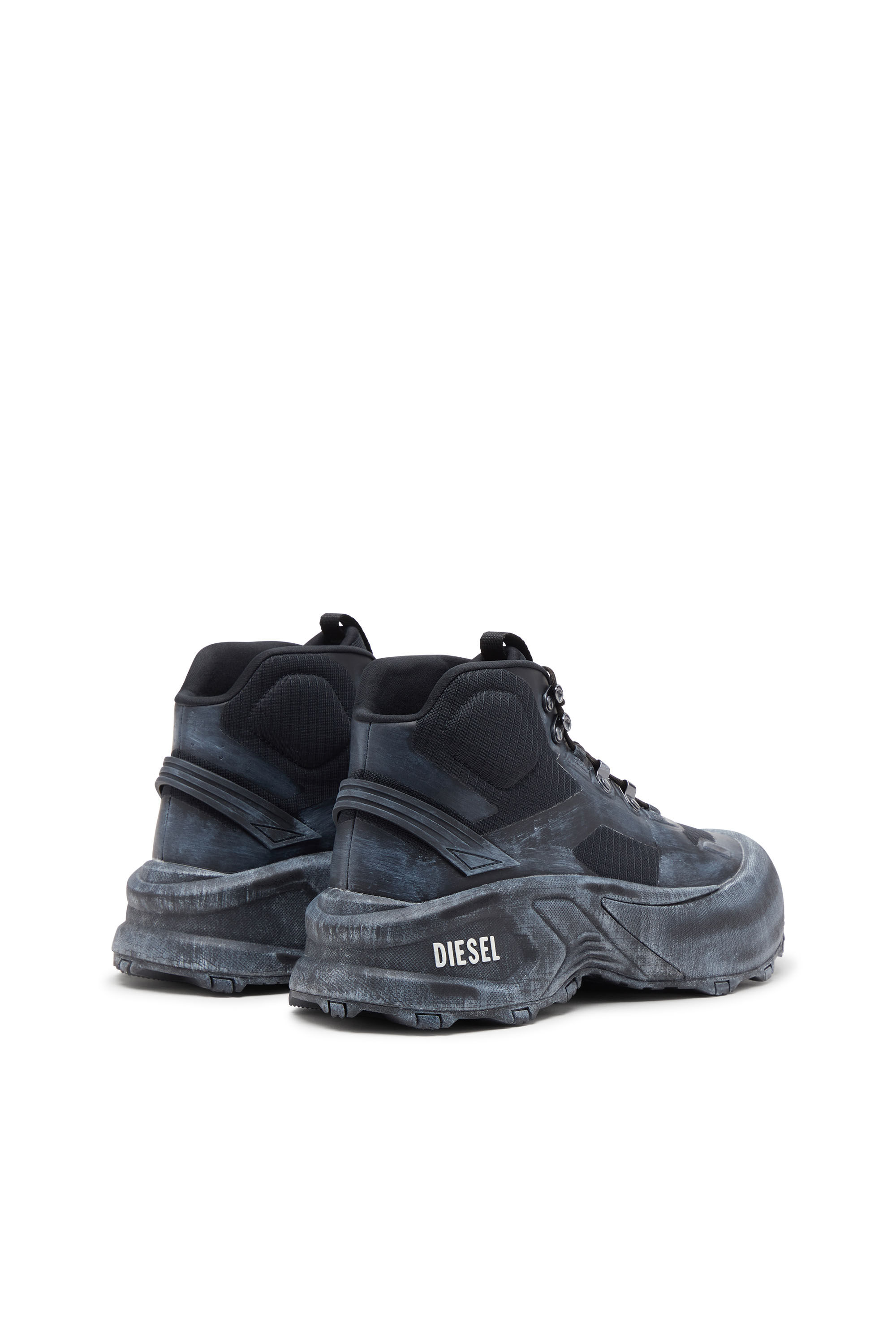 Men's D-Cage Hiking - Sneaker chuncky high-top | Black | Diesel FI