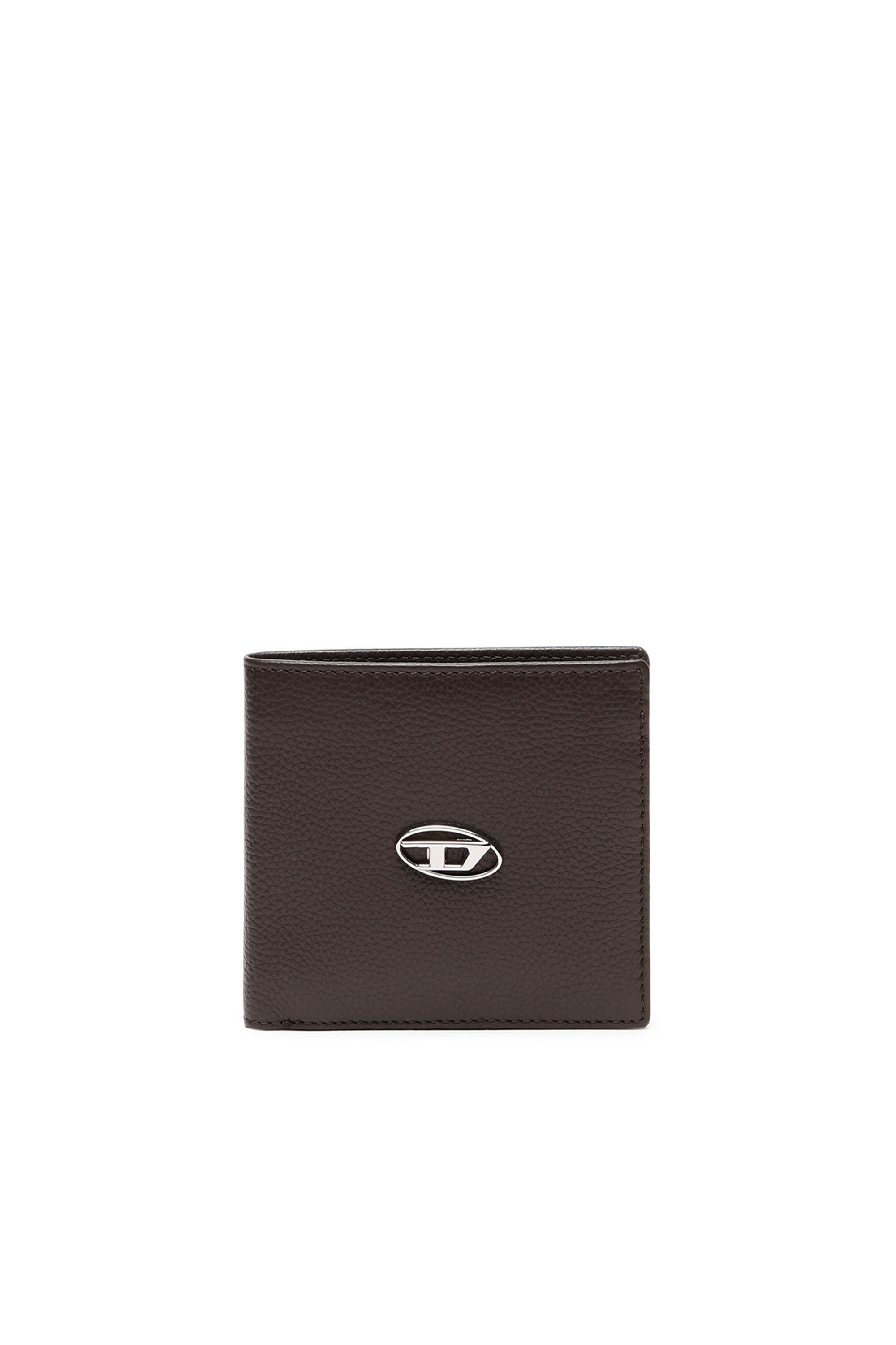 HIRESH S.II Man Bi fold wallet in grainy leather Diesel