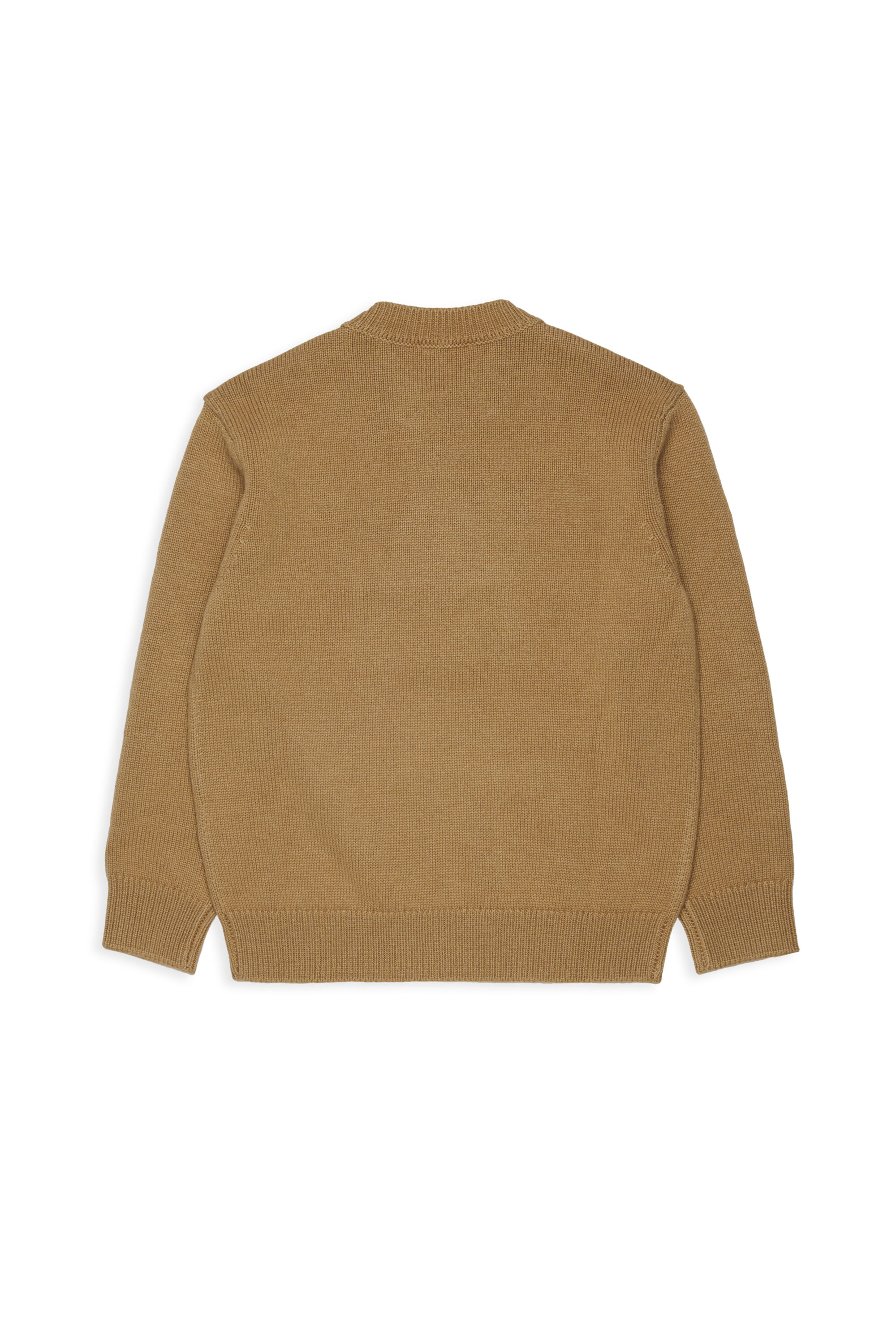 Diesel - KONZI OVER, Man's Cashmere-enriched jumper with destroyed logo in Brown - 2