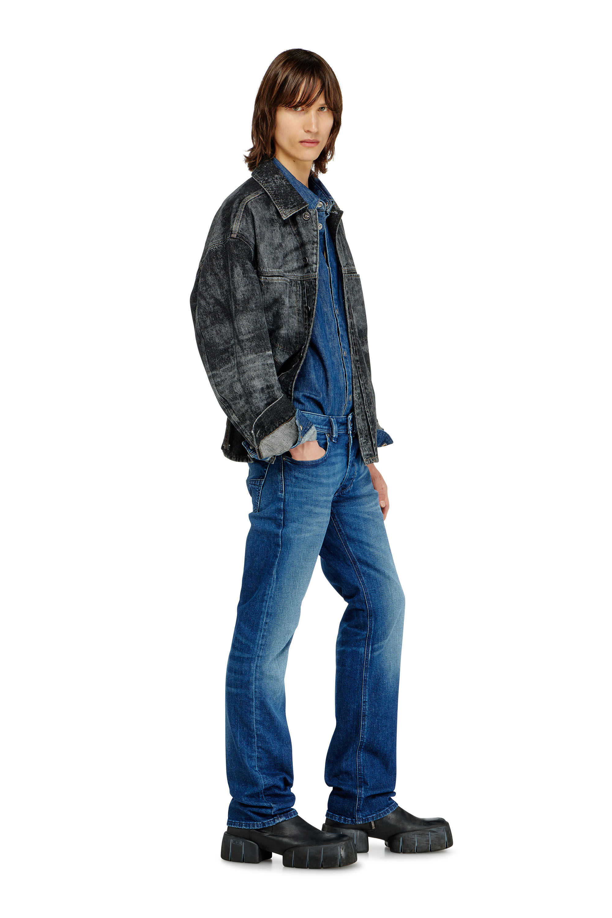 Men's Regular Jeans | Low Waist 1985 LarkeeDark Blue | Diesel FI
