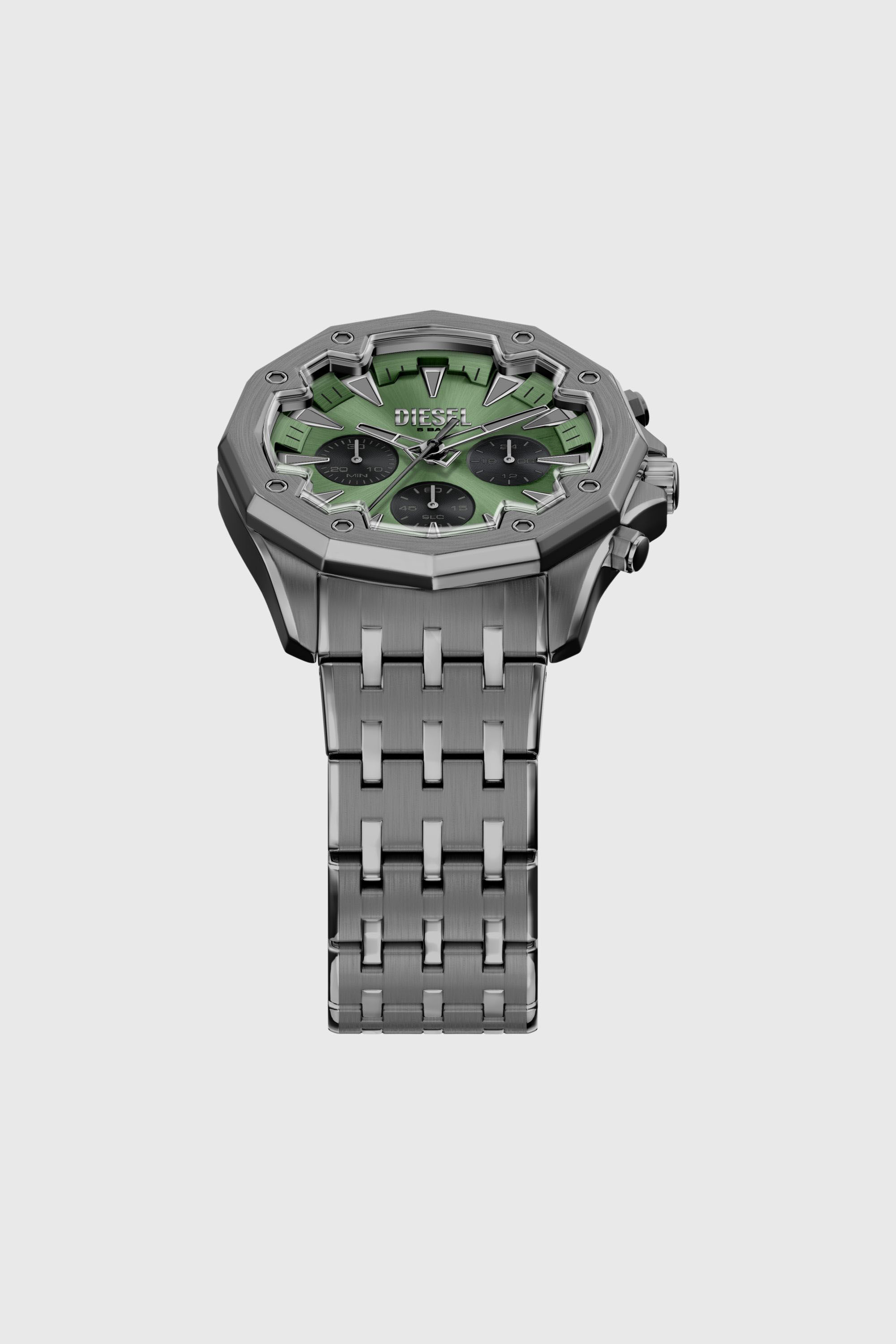 Men's Stinger gunmetal stainless steel watch | Grey | Diesel FI