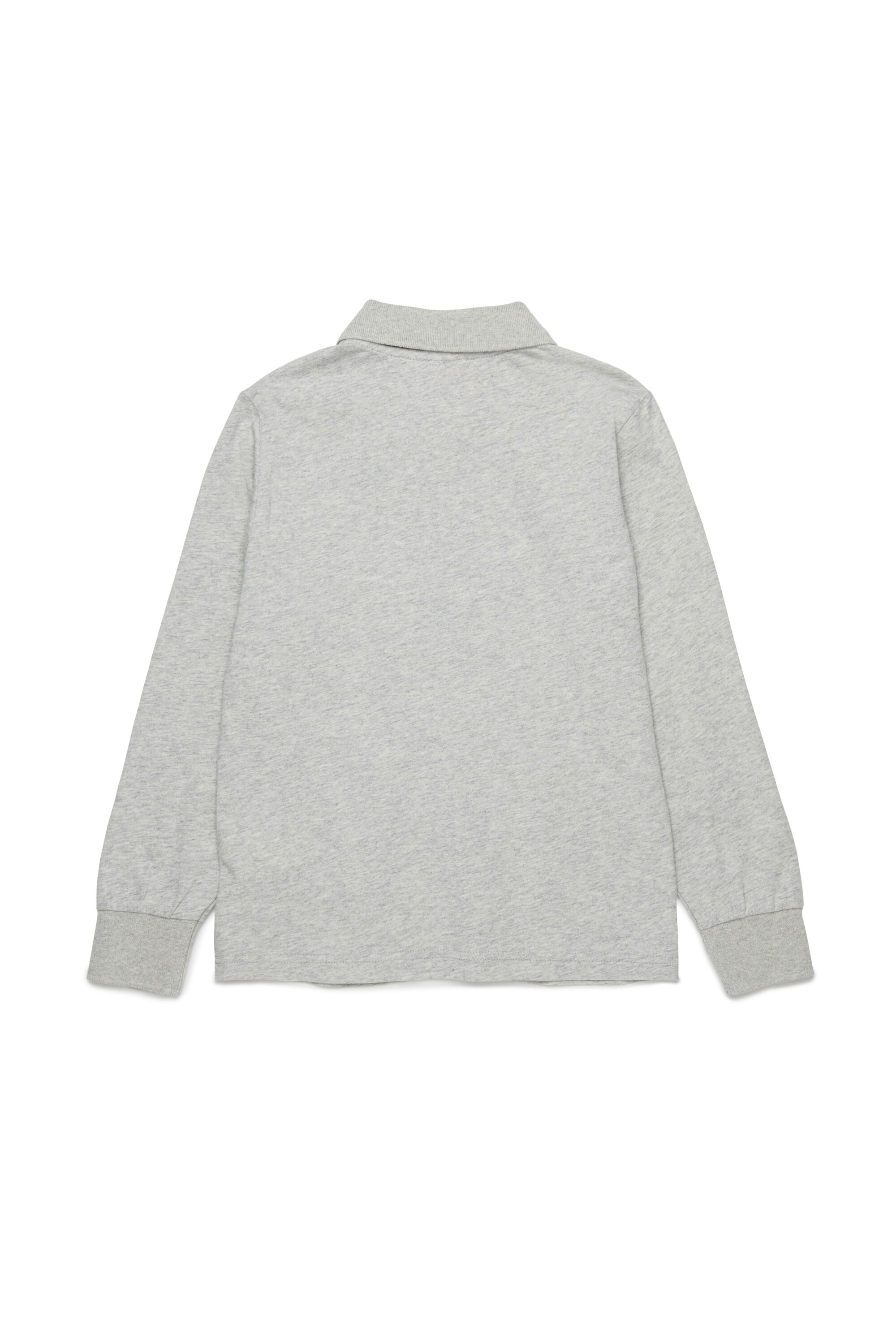 Diesel - TAKAO, Man's Cotton polo with logo in Grey - 2