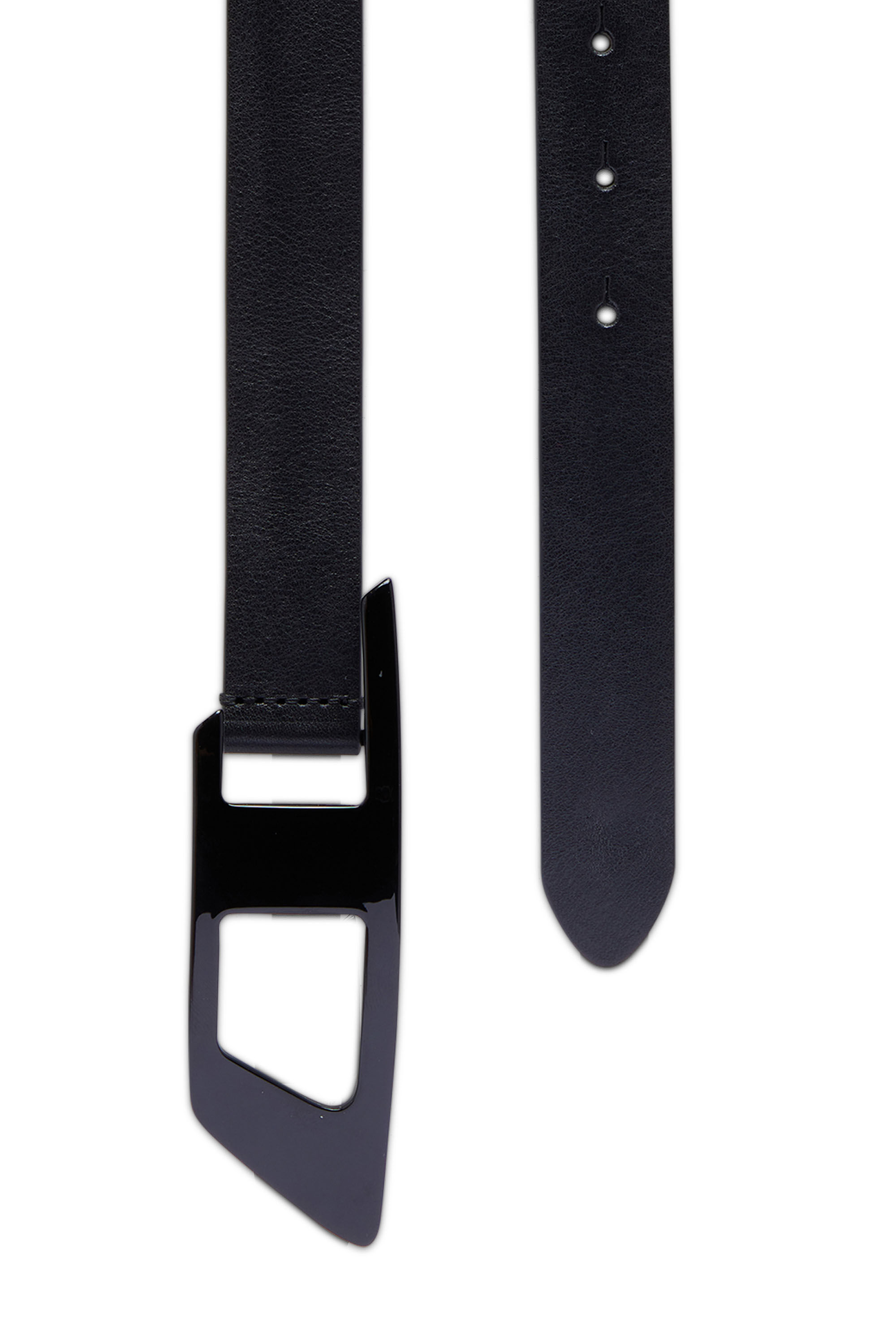 t*t様 DIESEL D buckle belt B-1DR: Leather Belt with silver D logo buckle | Diesel