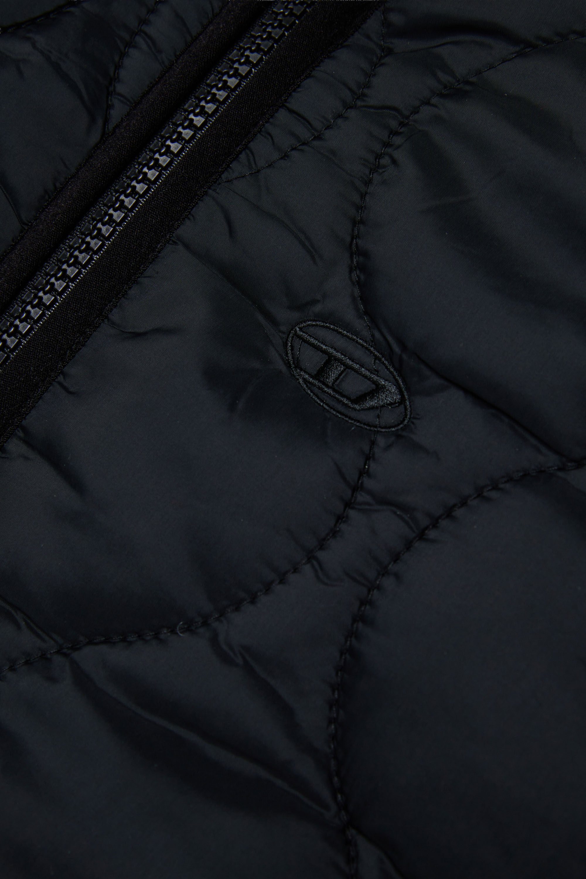 Diesel - JPOP, Woman's Liner jacket in quilted nylon in Black - 4