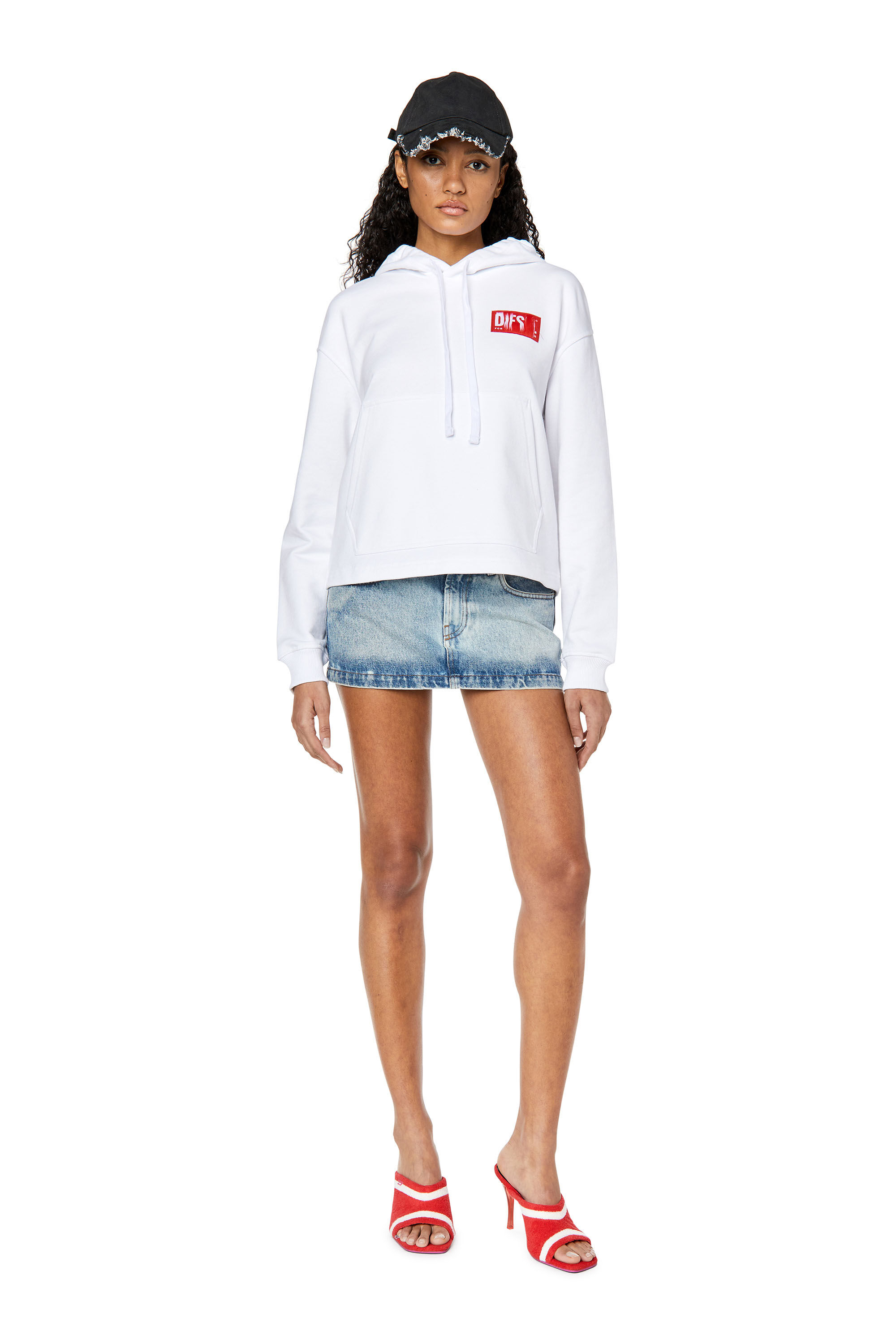 Diesel - F-JARALABEL-HOOD, White - Image 1