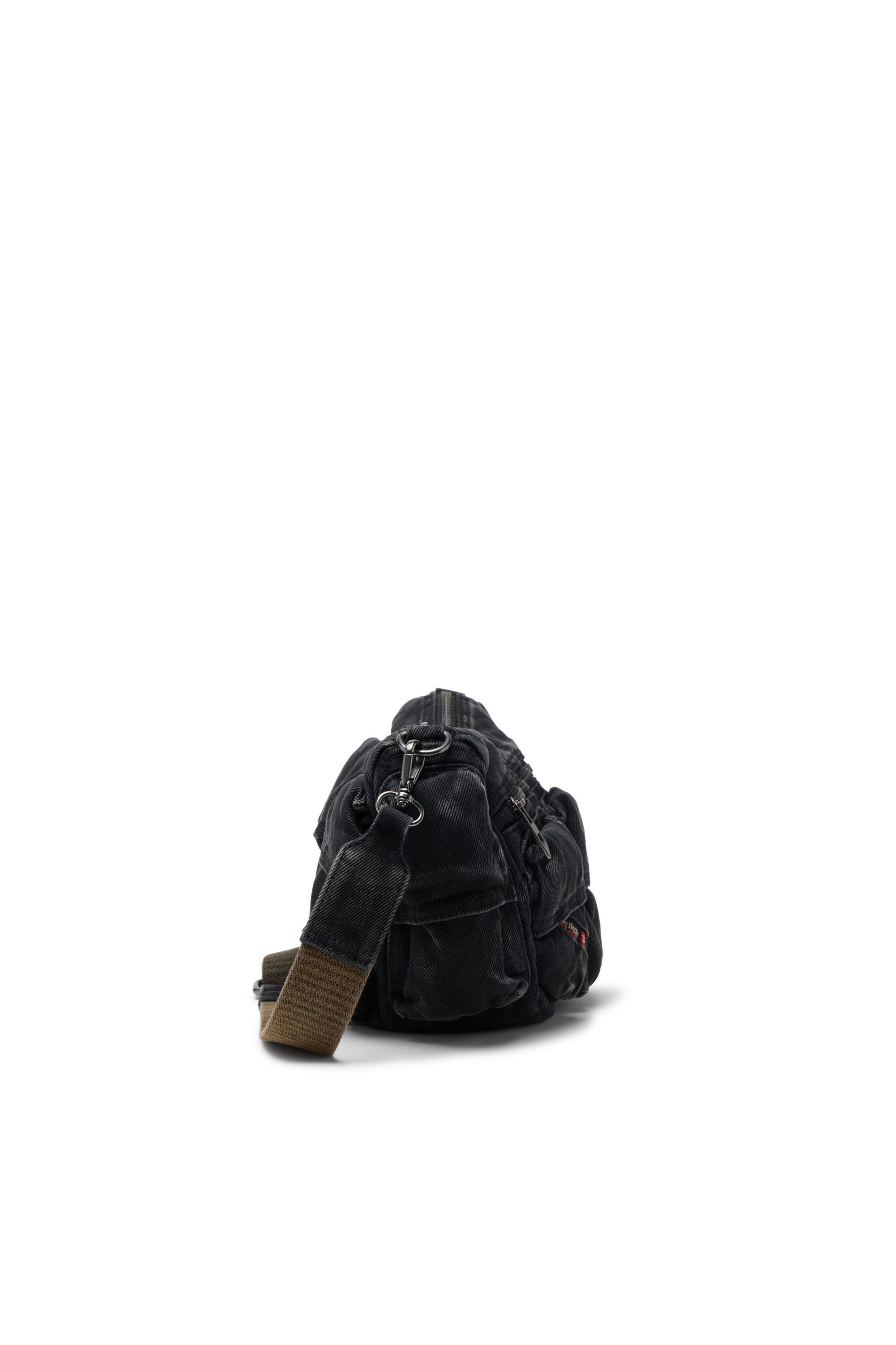 Women's Multi-Pkts-Multipocket bag in washed denim | Black | Diesel