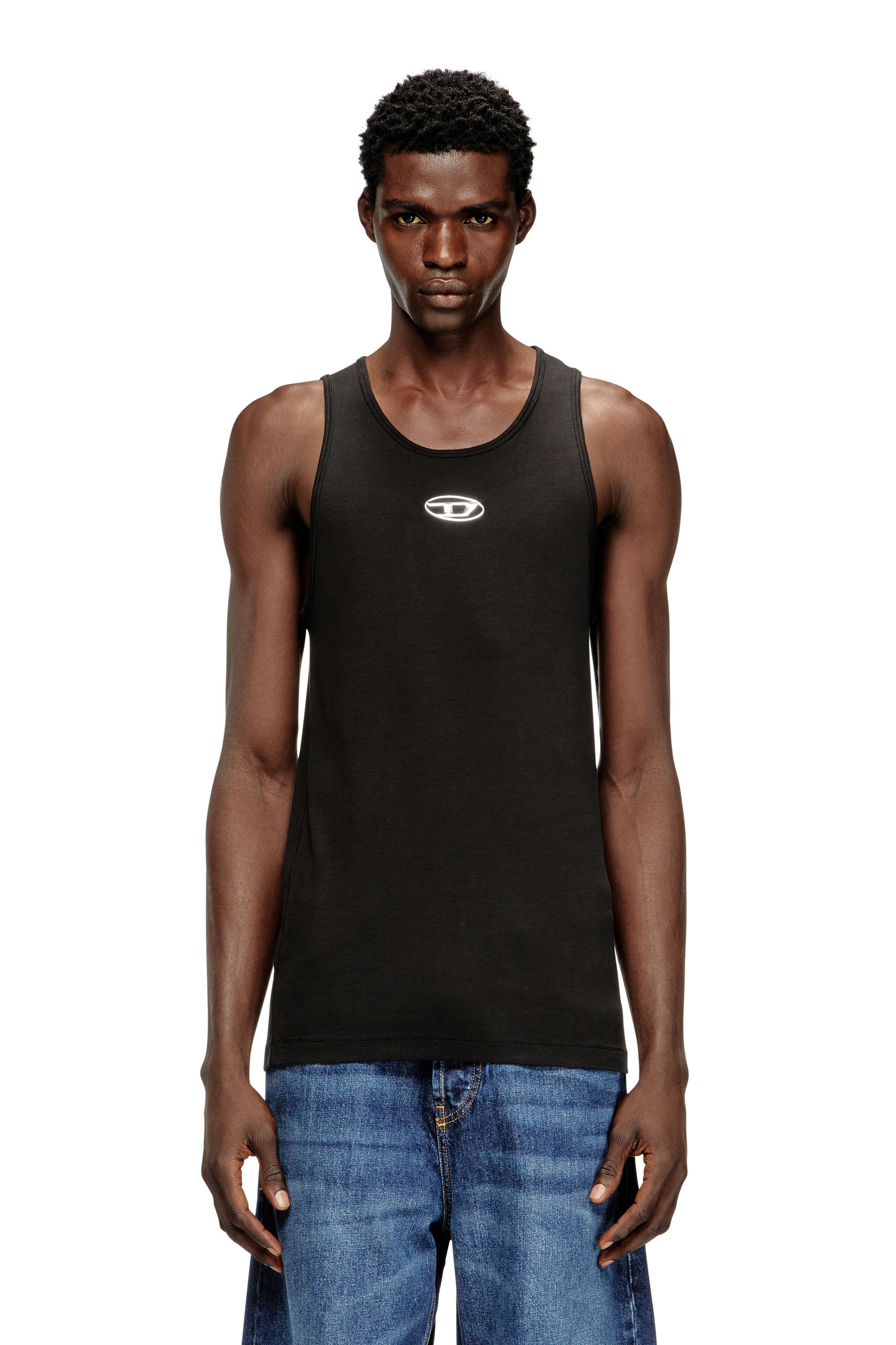 トップス Diesel 22ss Gradation D Logo Tank Top Diesel M-Onerva Tank Top | Black | FARFETCH
