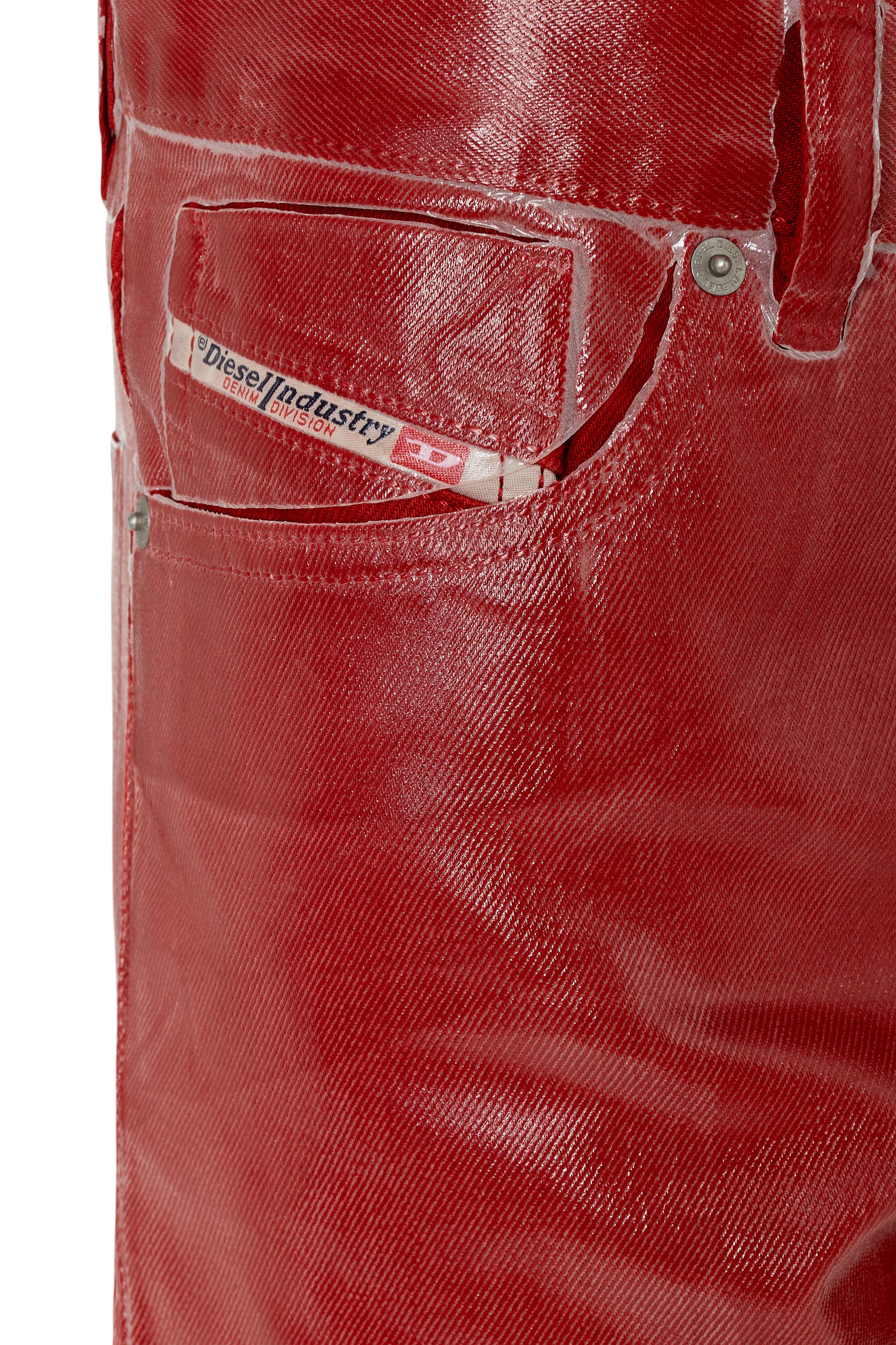 Diesel - 1995 D-Sark 09E50 Straight Jeans, Red - Image 6