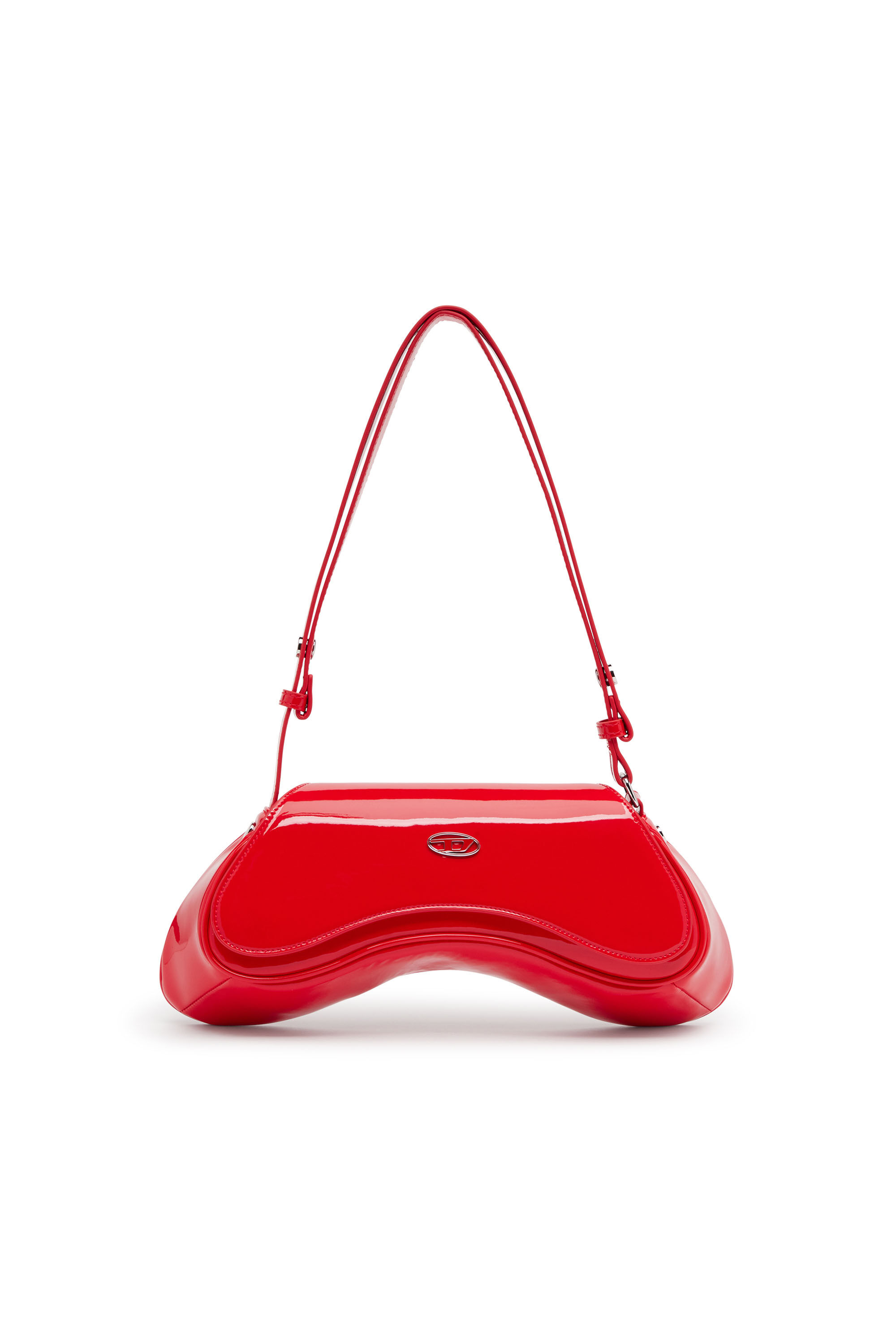 Women s Play Glossy crossbody bag Red Diesel