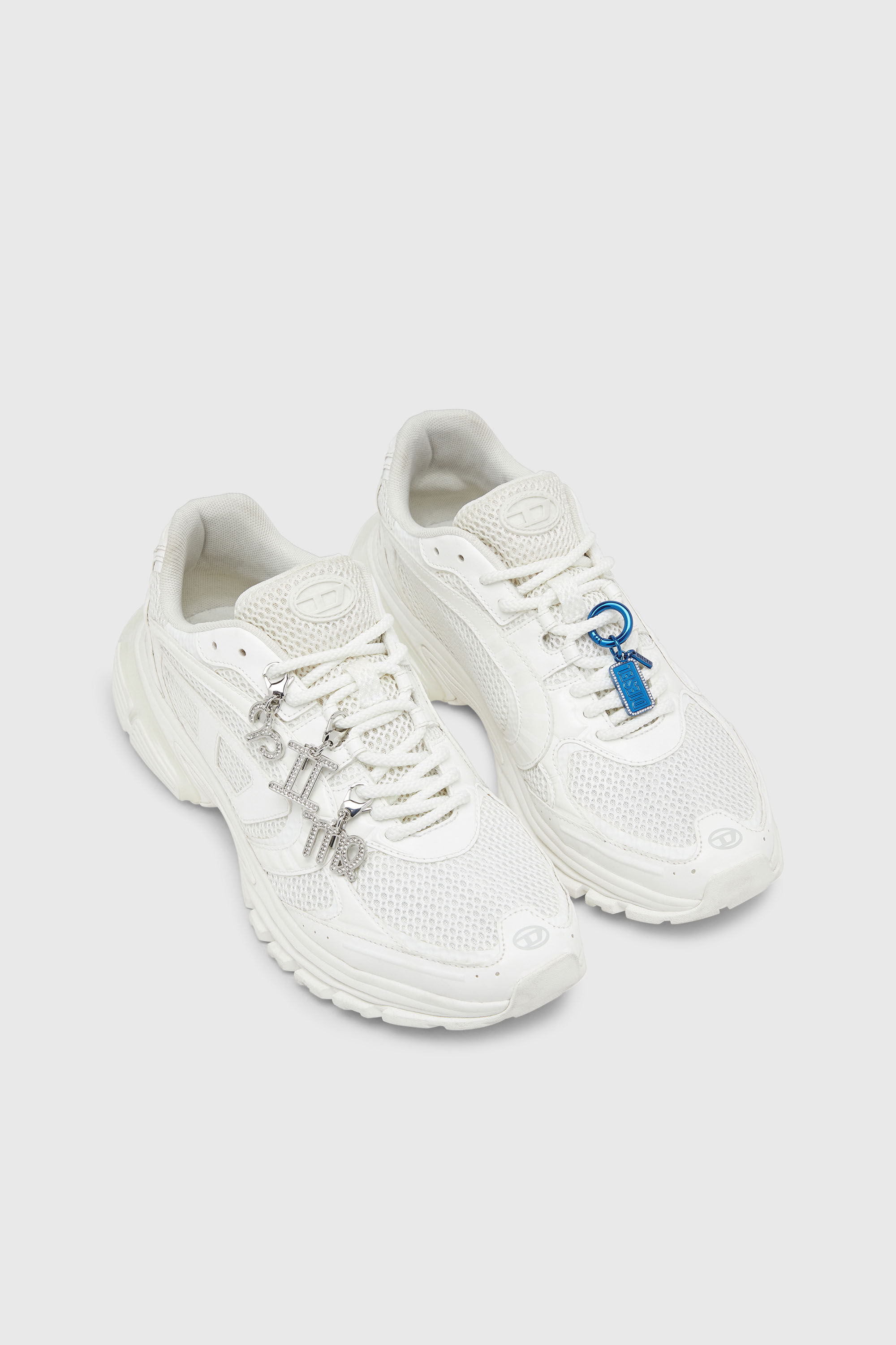 Diesel - S-PRO-V-DENSE LOW, Man's S-Pro-V-Dense-Mesh sneakers with Oval D logo in White - 7