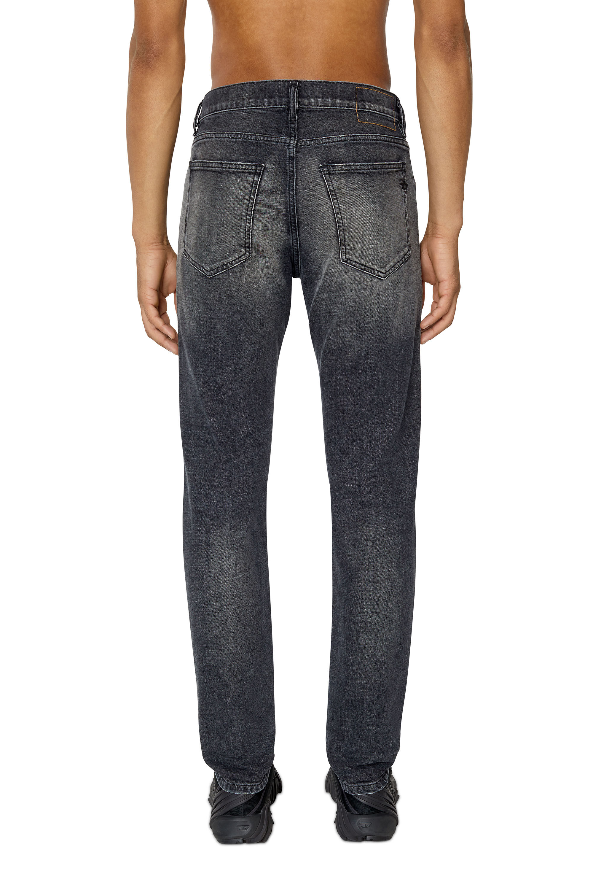 Diesel - 2019 D-Strukt 09F07 Slim Jeans, Black/Dark grey - Image 4