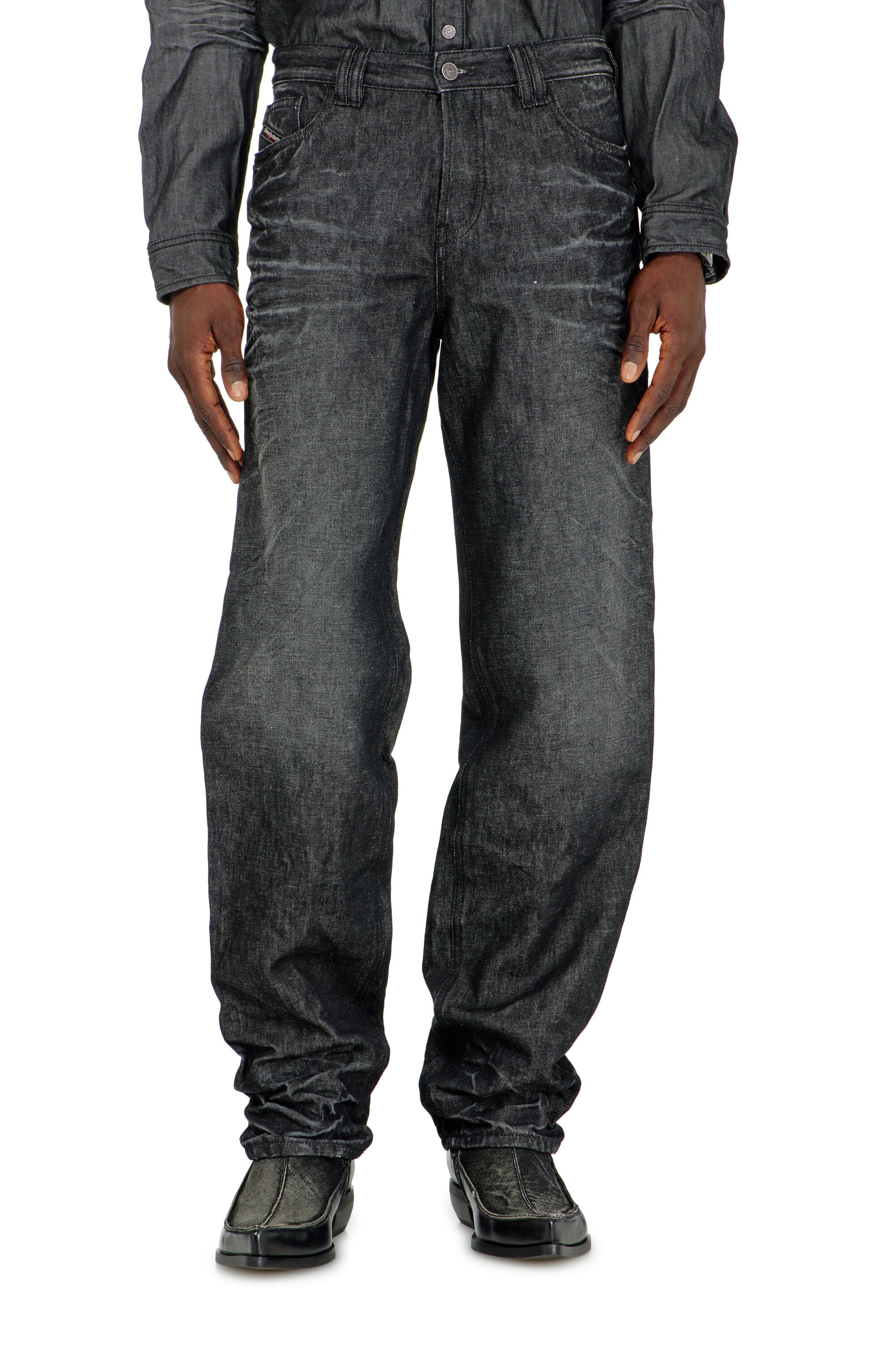 Diesel - Man's Regular Jeans 1991 D-Voeed 09R39, Black/Dark grey - 4