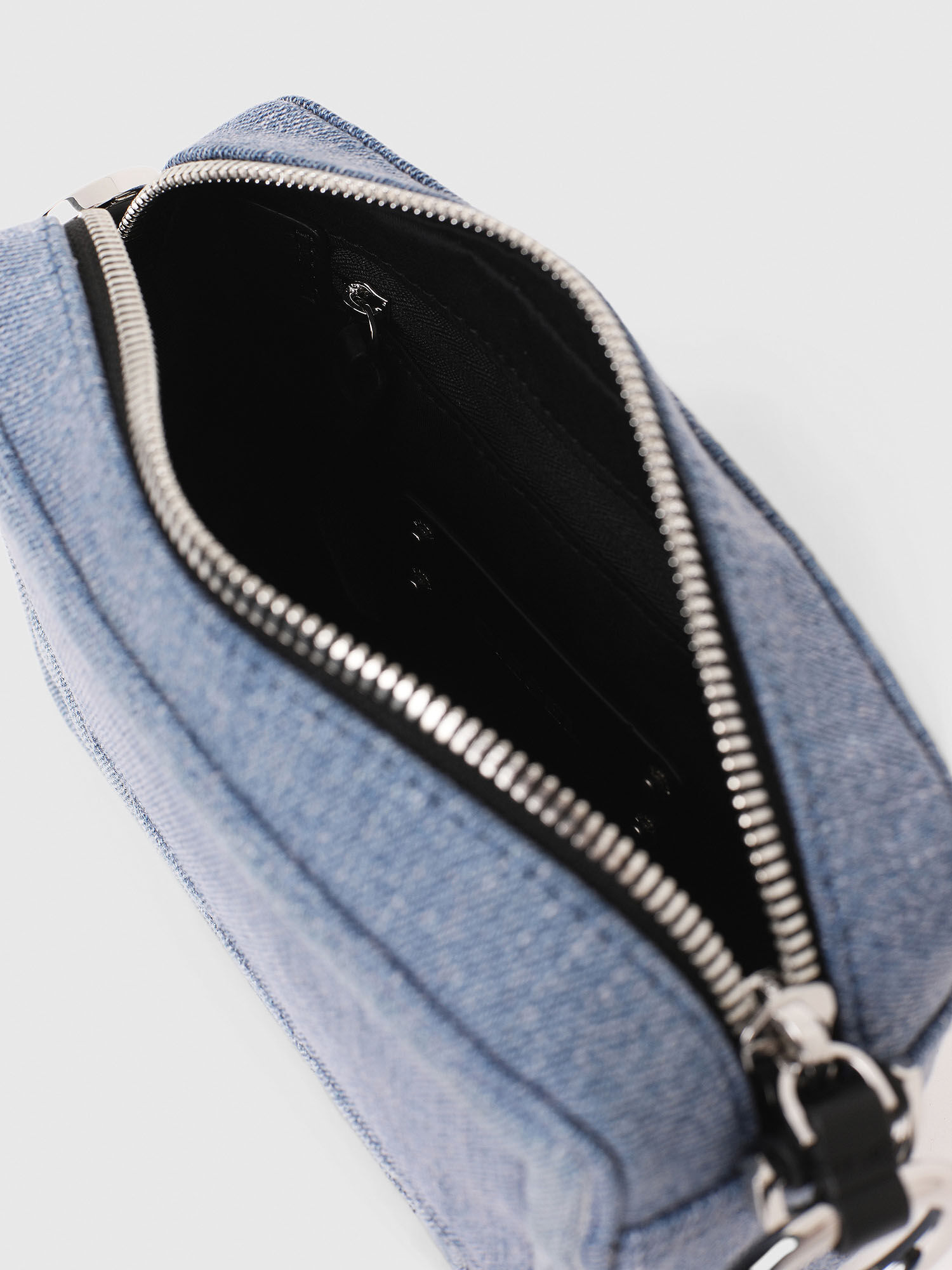 blue jean crossbody purse