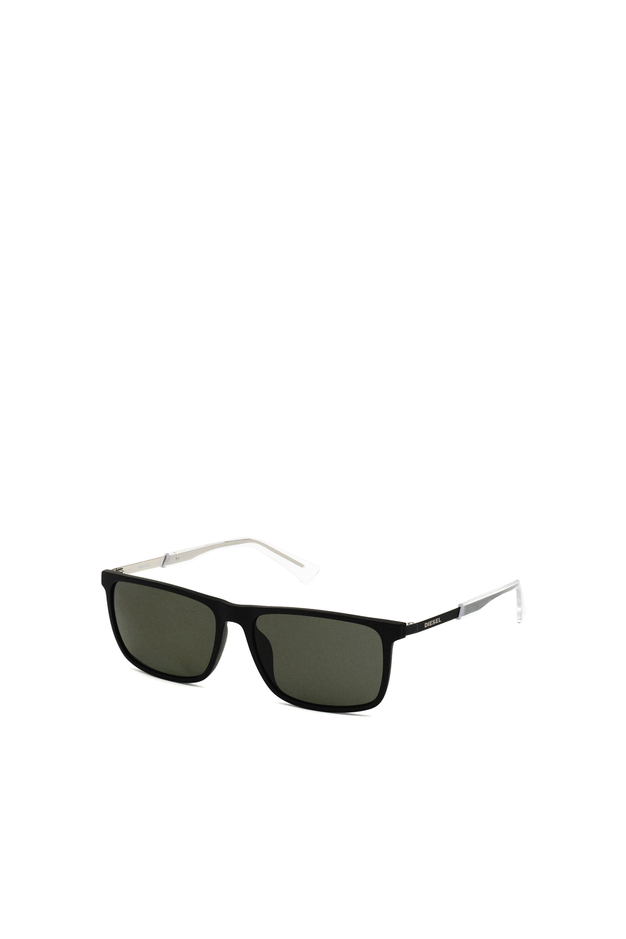 Diesel - DL0312, Man's Injected Sunglasses in Black - 2