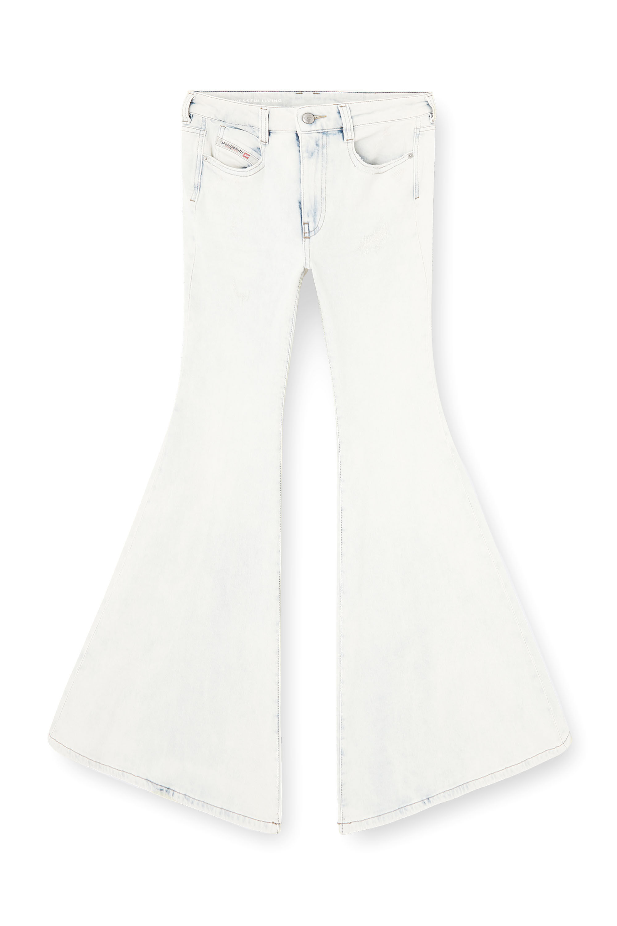 Women's Flare Jeans | White | Diesel 1970 D-Bleess
