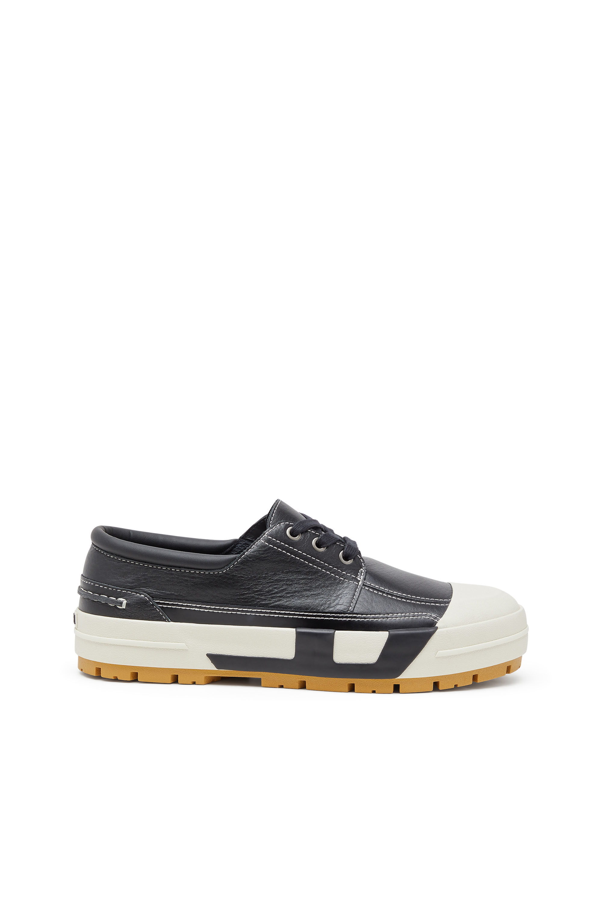 DIESEL スニーカー ブラック Men's S-D-Verse - Leather hybrid moccasin | Black | Diesel FI