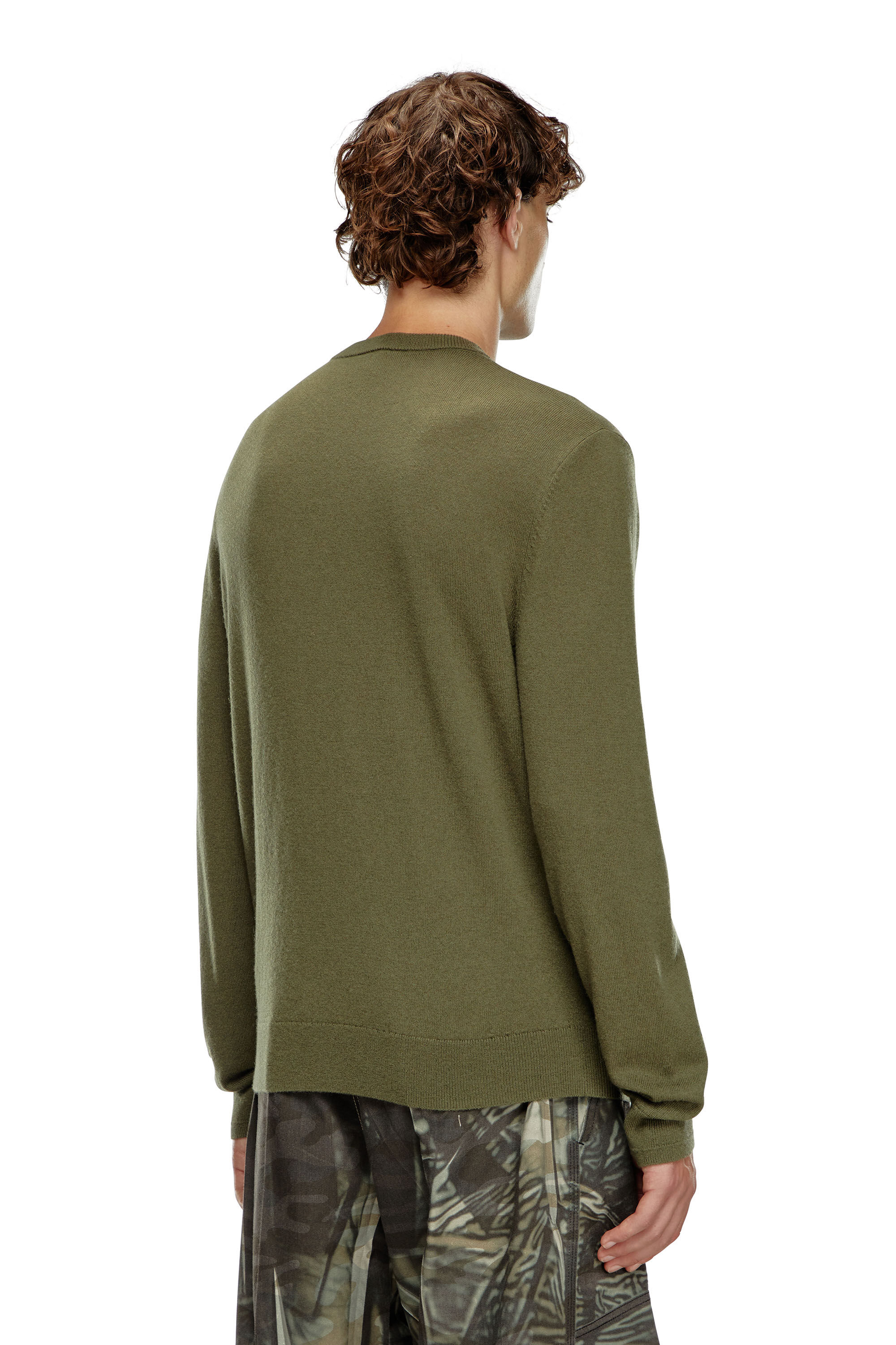 Men s Wool and cashmere jumper Green Diesel