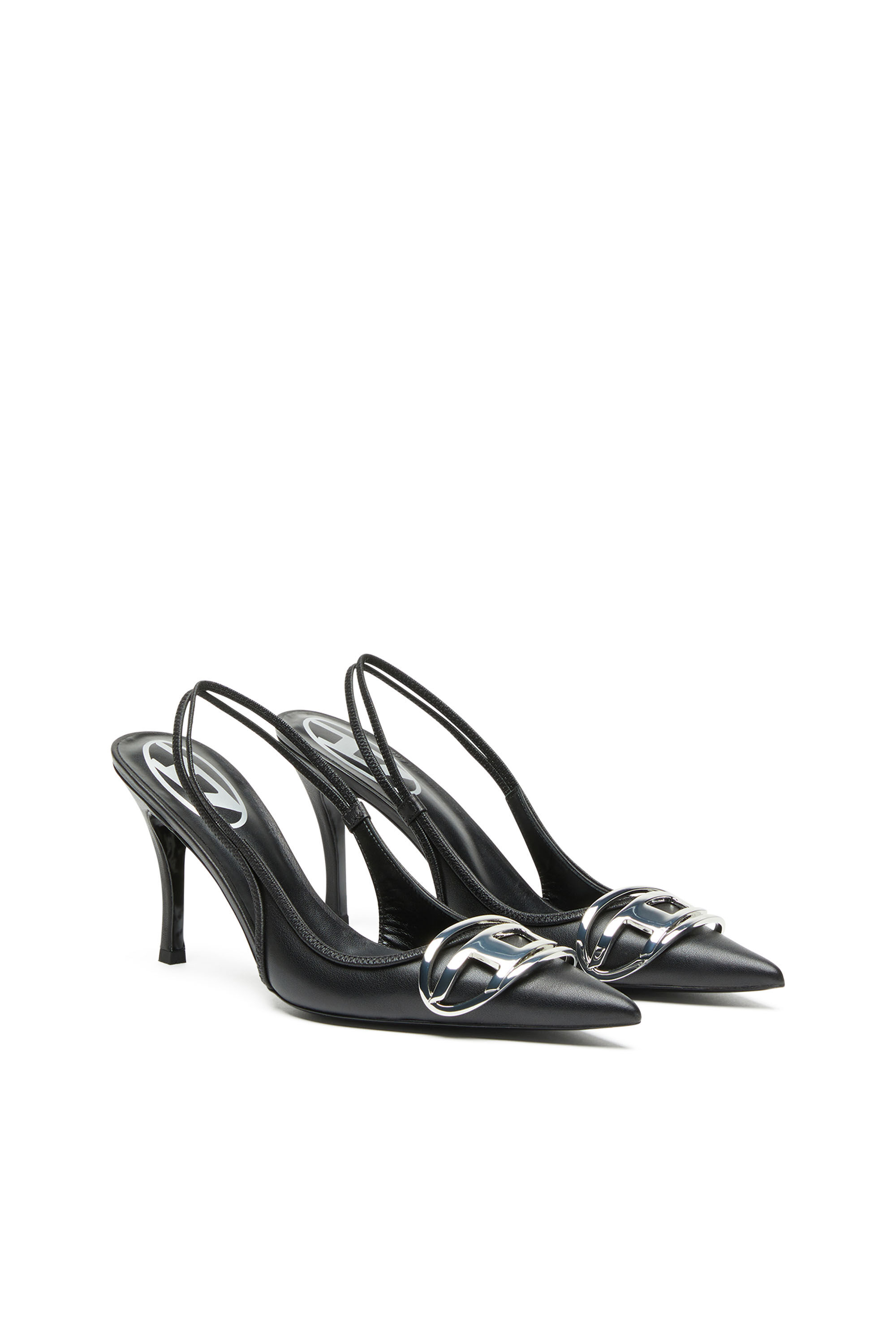 Diesel パンプス　D-Venus D-VENUS SB Woman: Slingback pumps in nappa leather, D logo | Diesel
