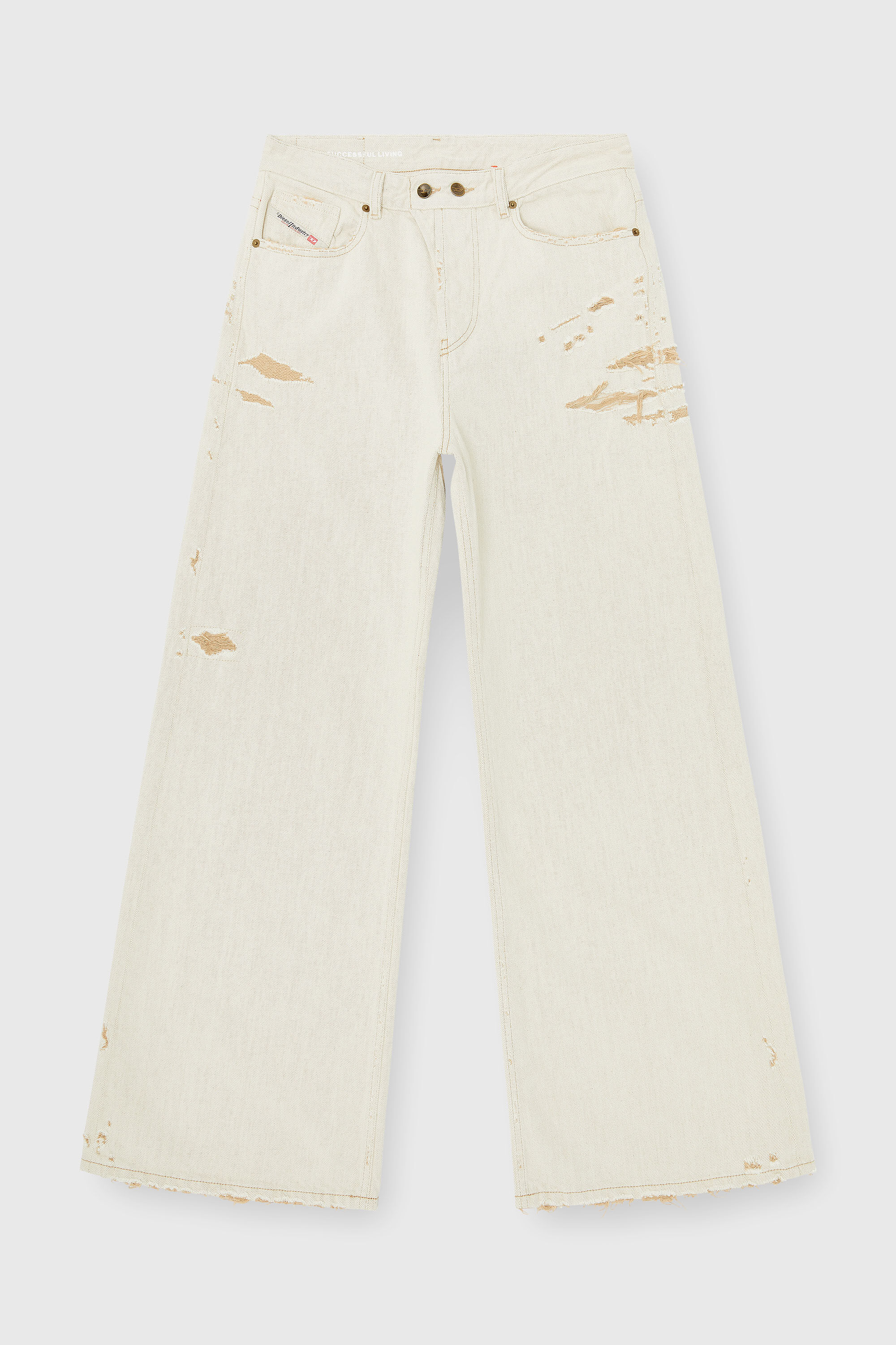 Diesel - Woman's Relaxed Jeans 1996 D-Sire 09P89, Beige - 6