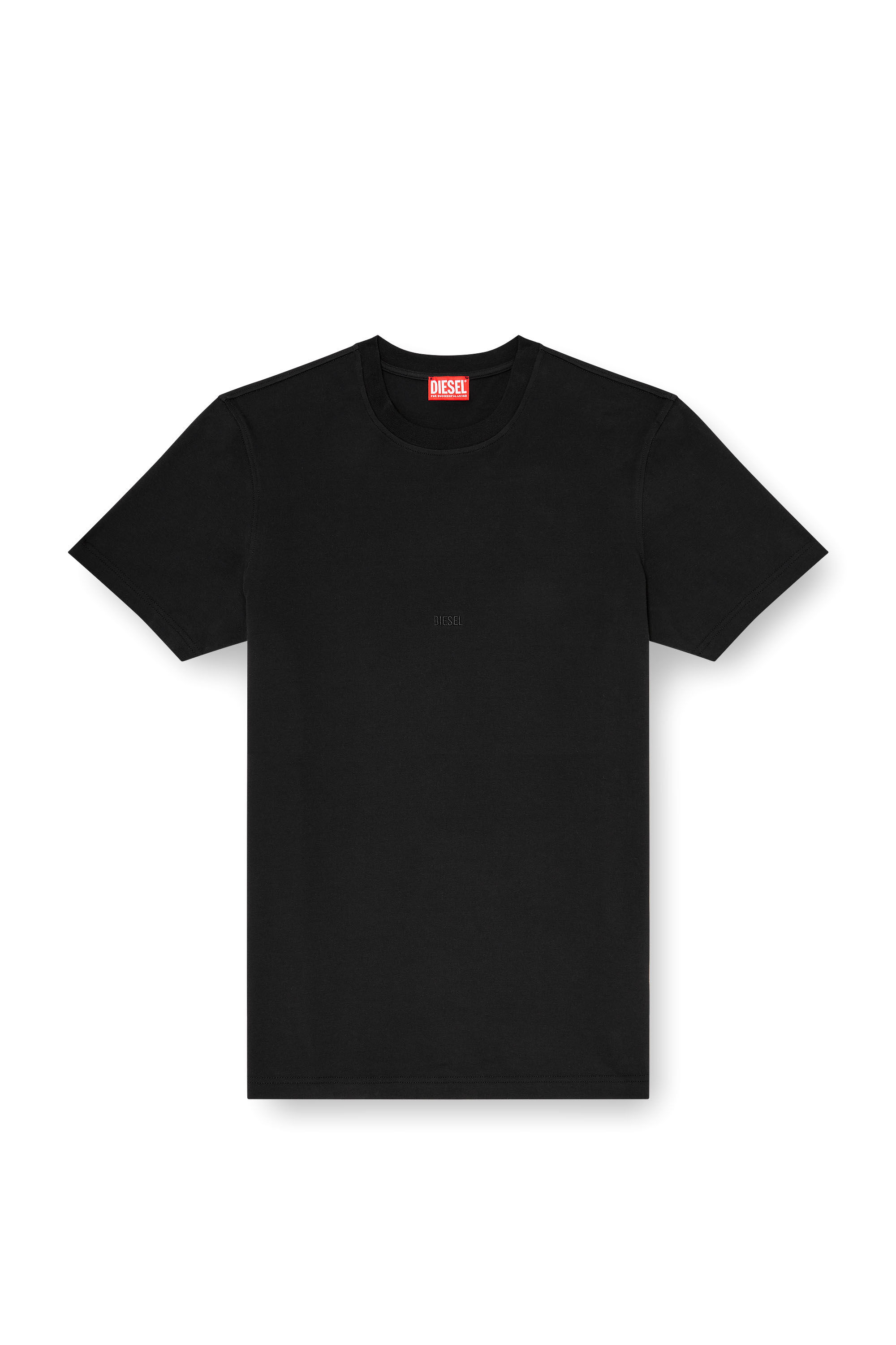 Diesel - T-ADJUST-AA2, Man's Cotton-interlock T-shirt with logo embroidery in null - 2