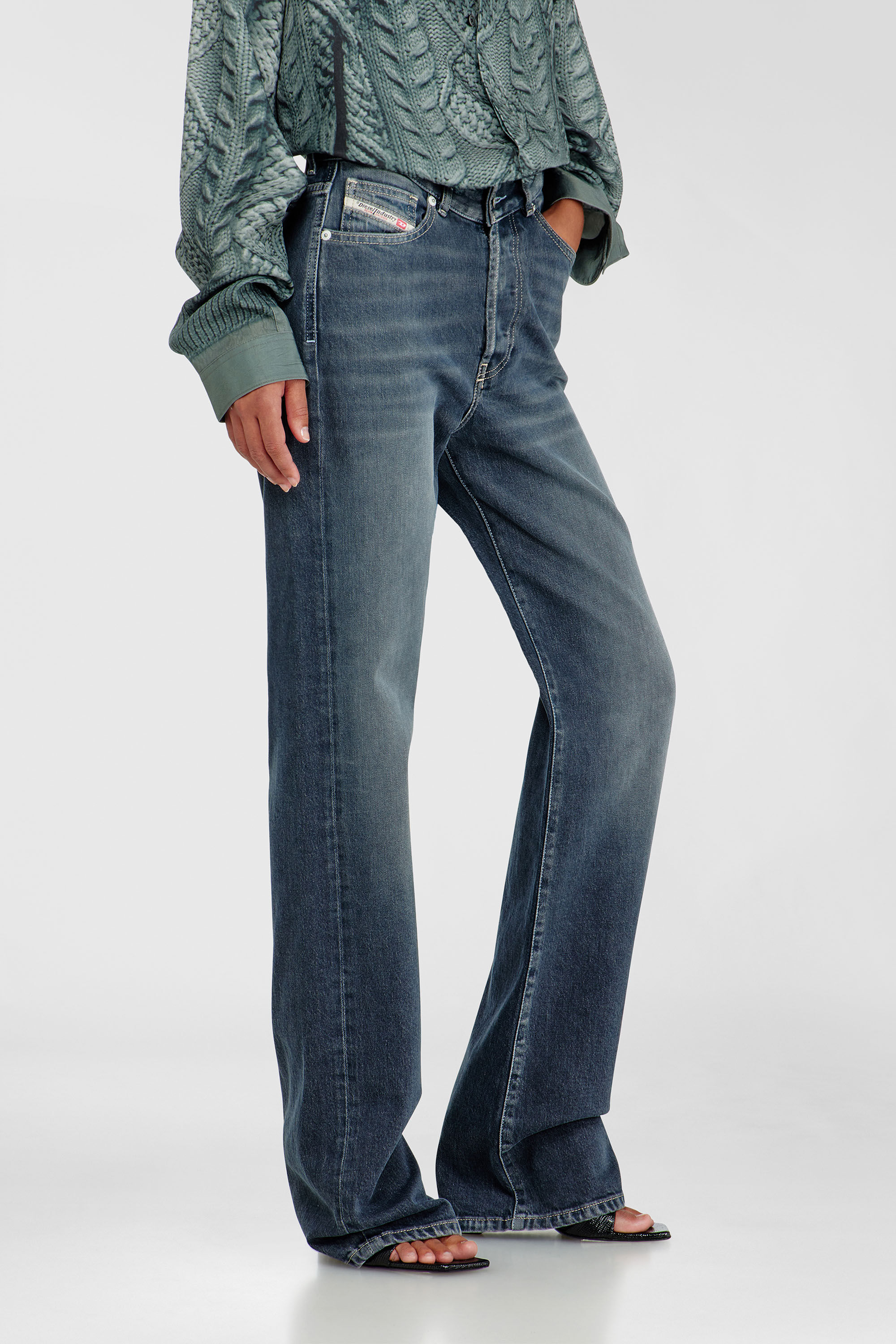 Diesel - Woman's Regular Jeans 1971 D-Sent 007EI, Dark Blue - 7