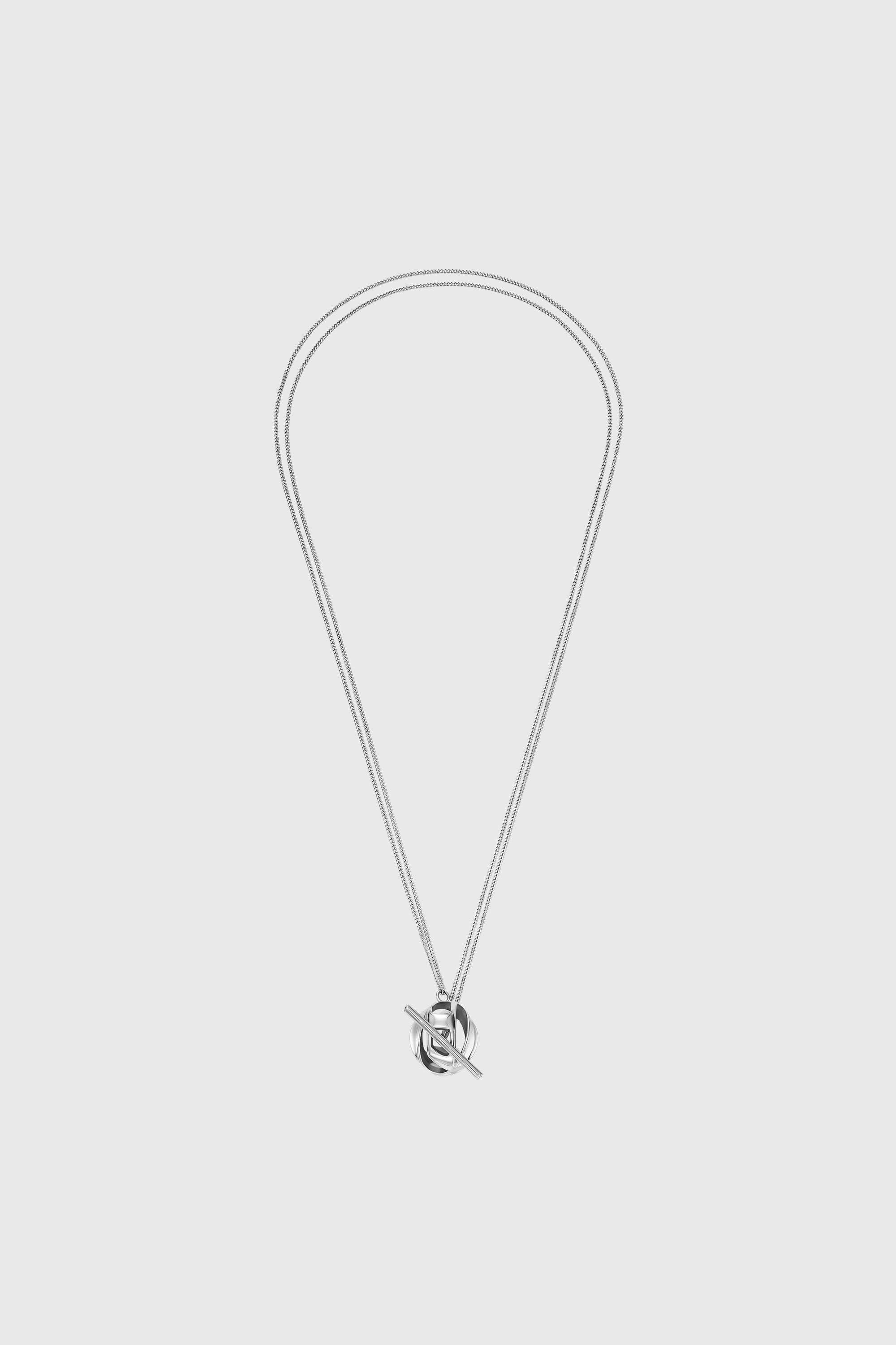 Diesel - DX1716040, Unisex's Stainless Steel Pendant Necklace in Silver - 1