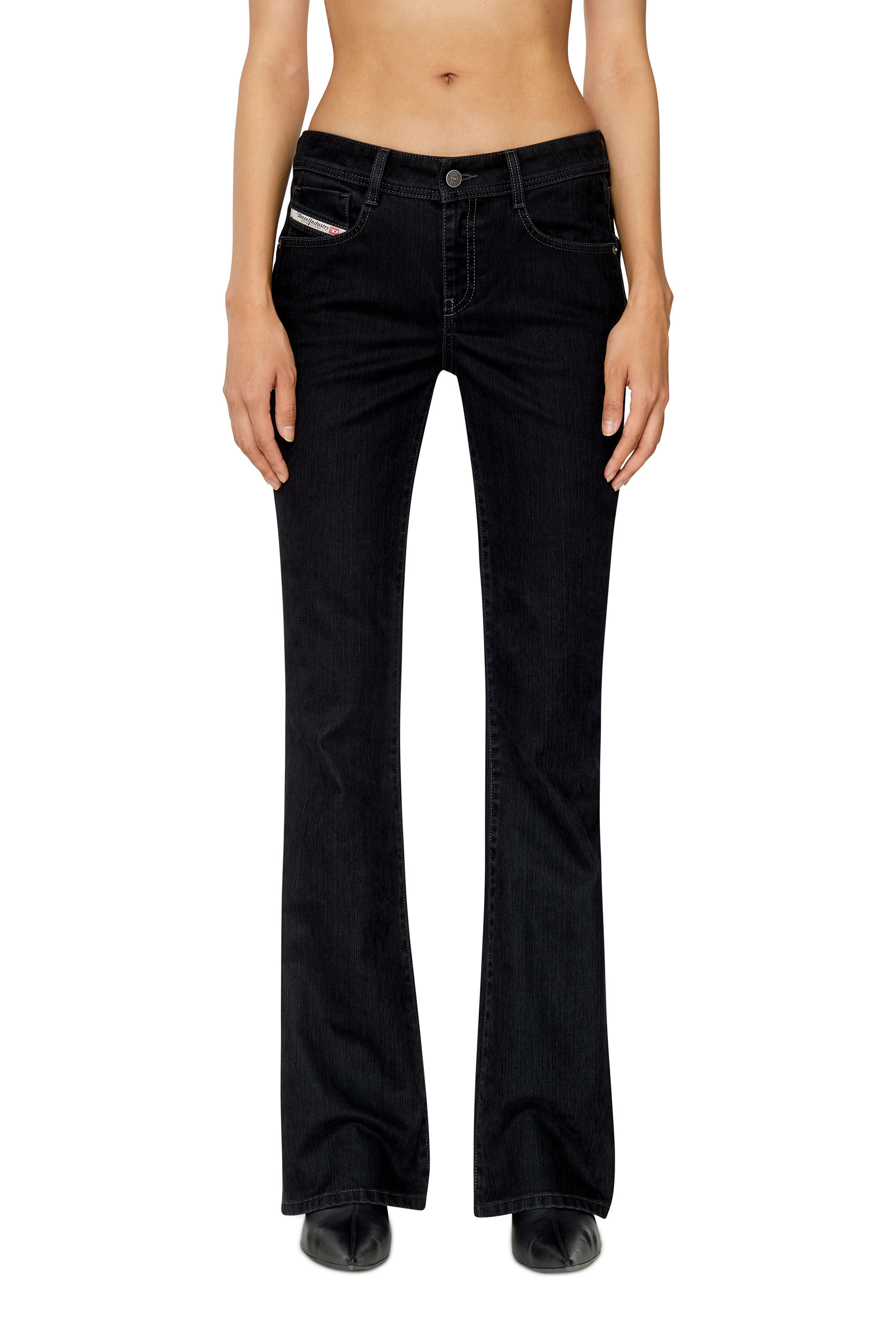 Diesel - 1969 D-EBBEY 0IHAO Bootcut and Flare Jeans, Black/Dark grey - Image 3