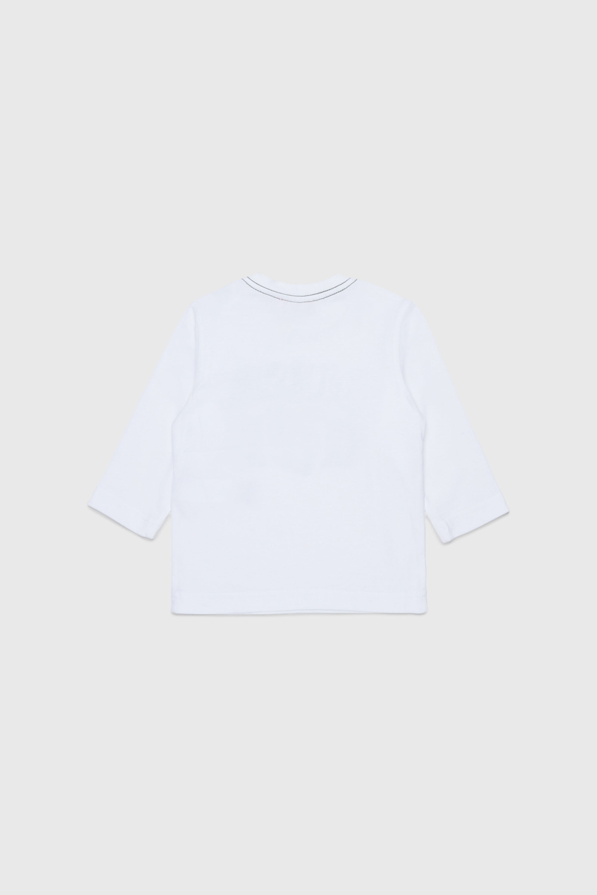 Diesel - TBANB, Man's Long-sleeve T-shirt with logo print in White - 2