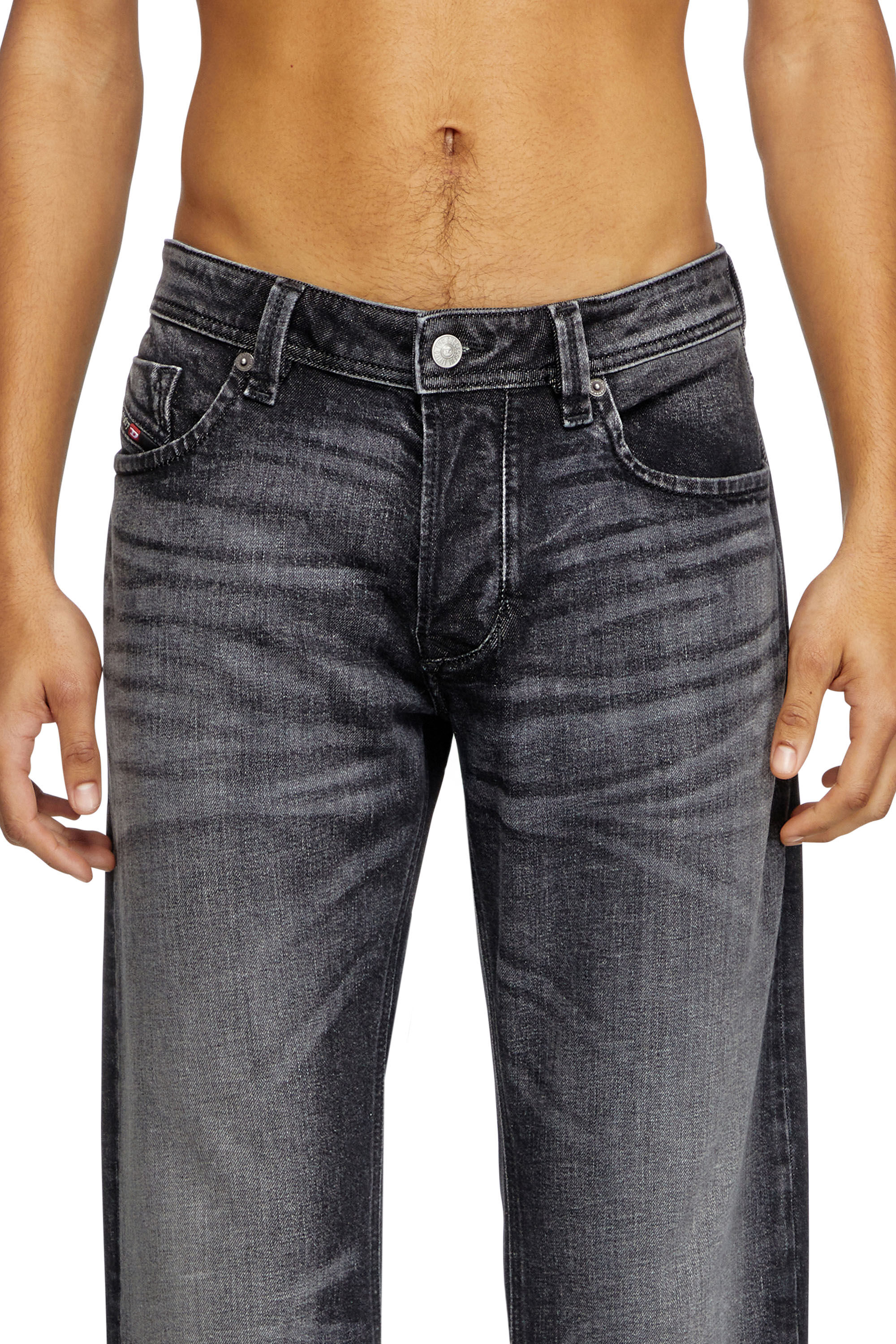 ユッキー② Men's Regular Jeans | Black/Dark grey | Diesel 1985 Larkee
