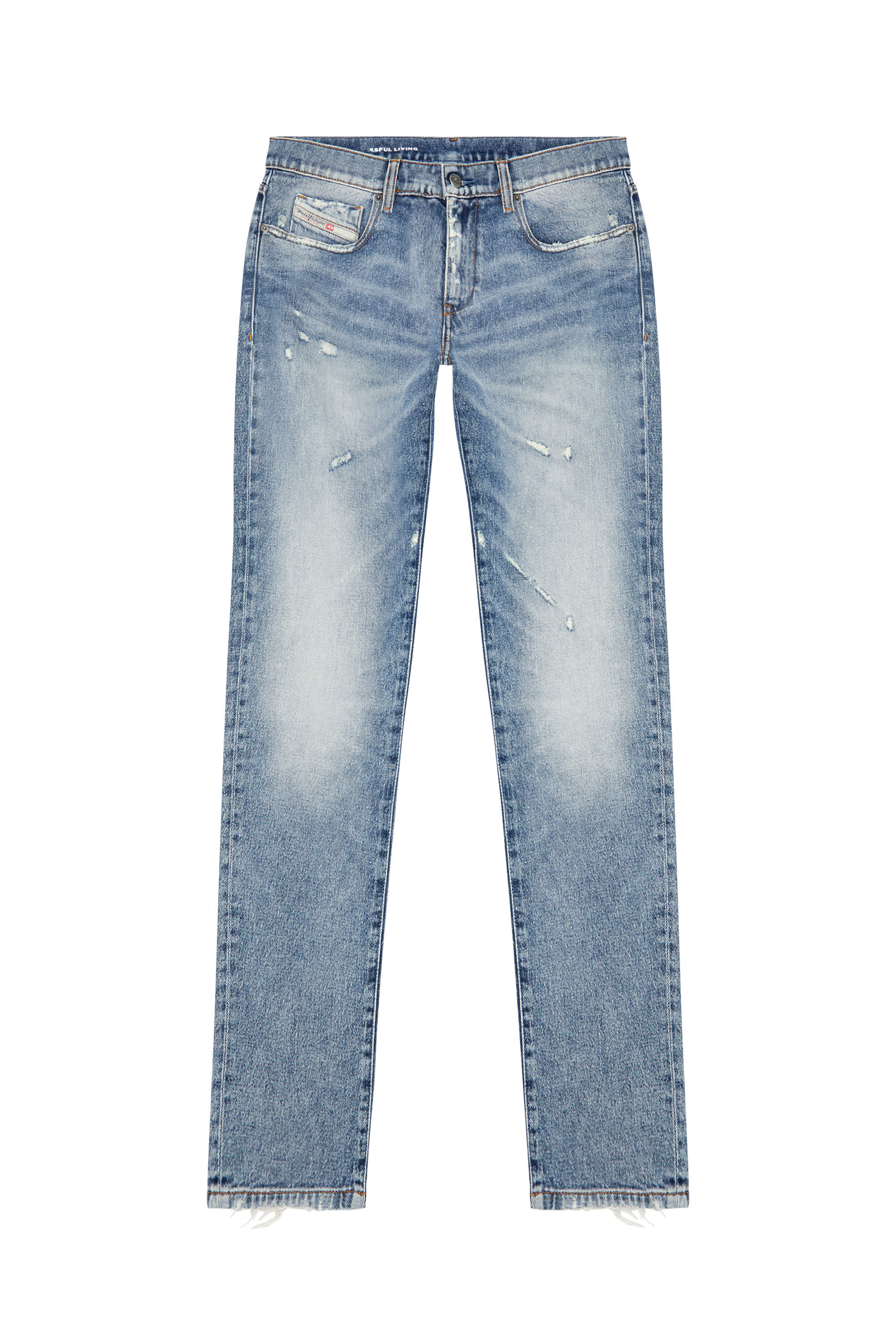Diesel - Slim Jeans 2019 D-Strukt 09J57, Medium blue - Image 2