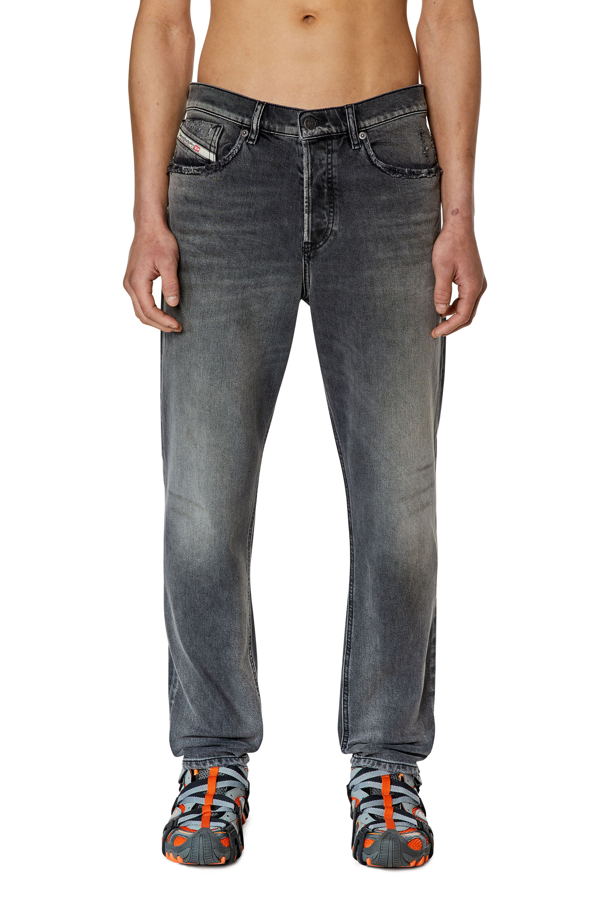 Diesel - Tapered Jeans 2005 D-Fining 09F17, Black/Dark grey - Image 3