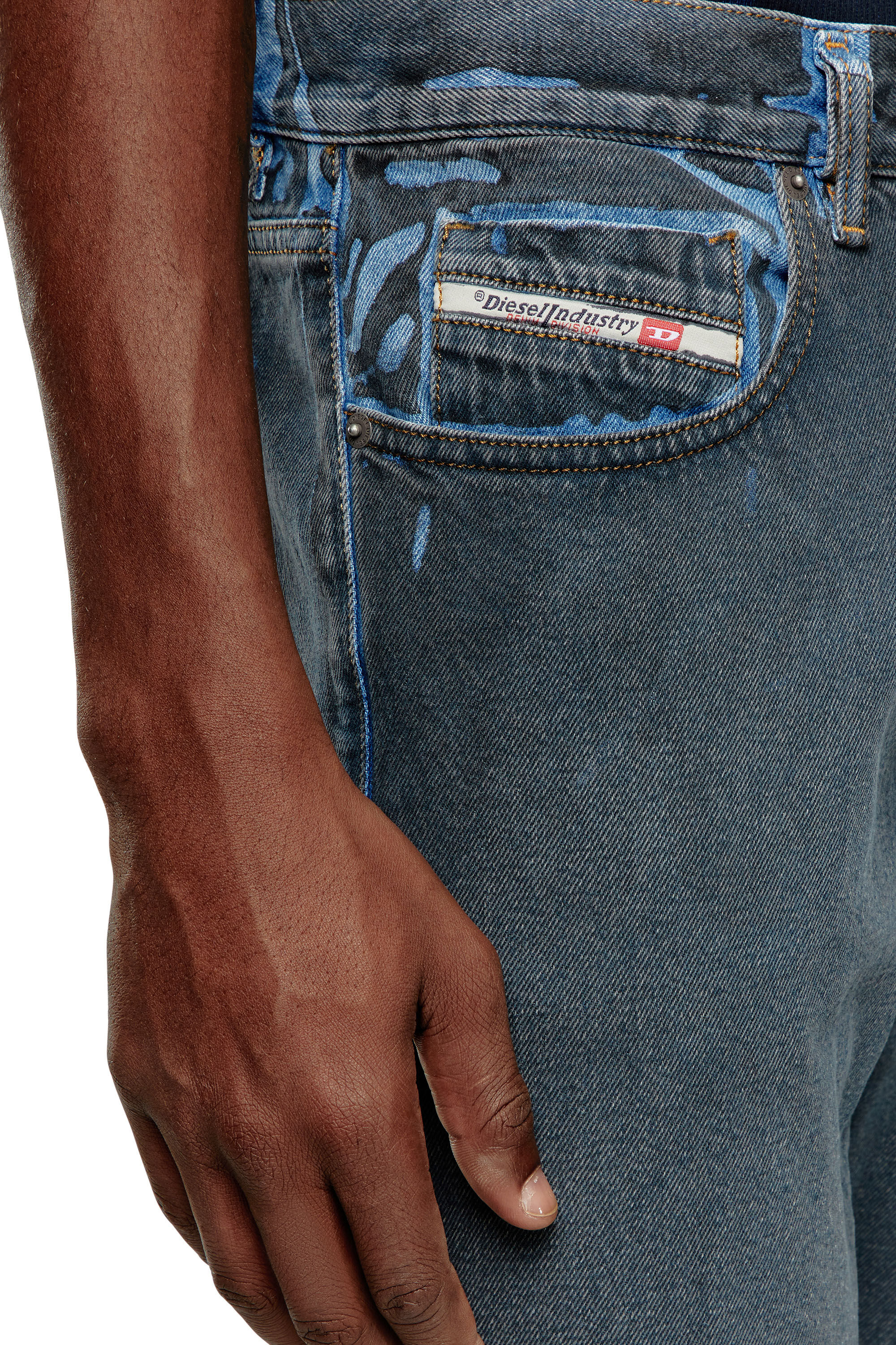 Diesel - Slim Jeans 2019 D-Strukt 09I47, Black/Dark grey - Image 5