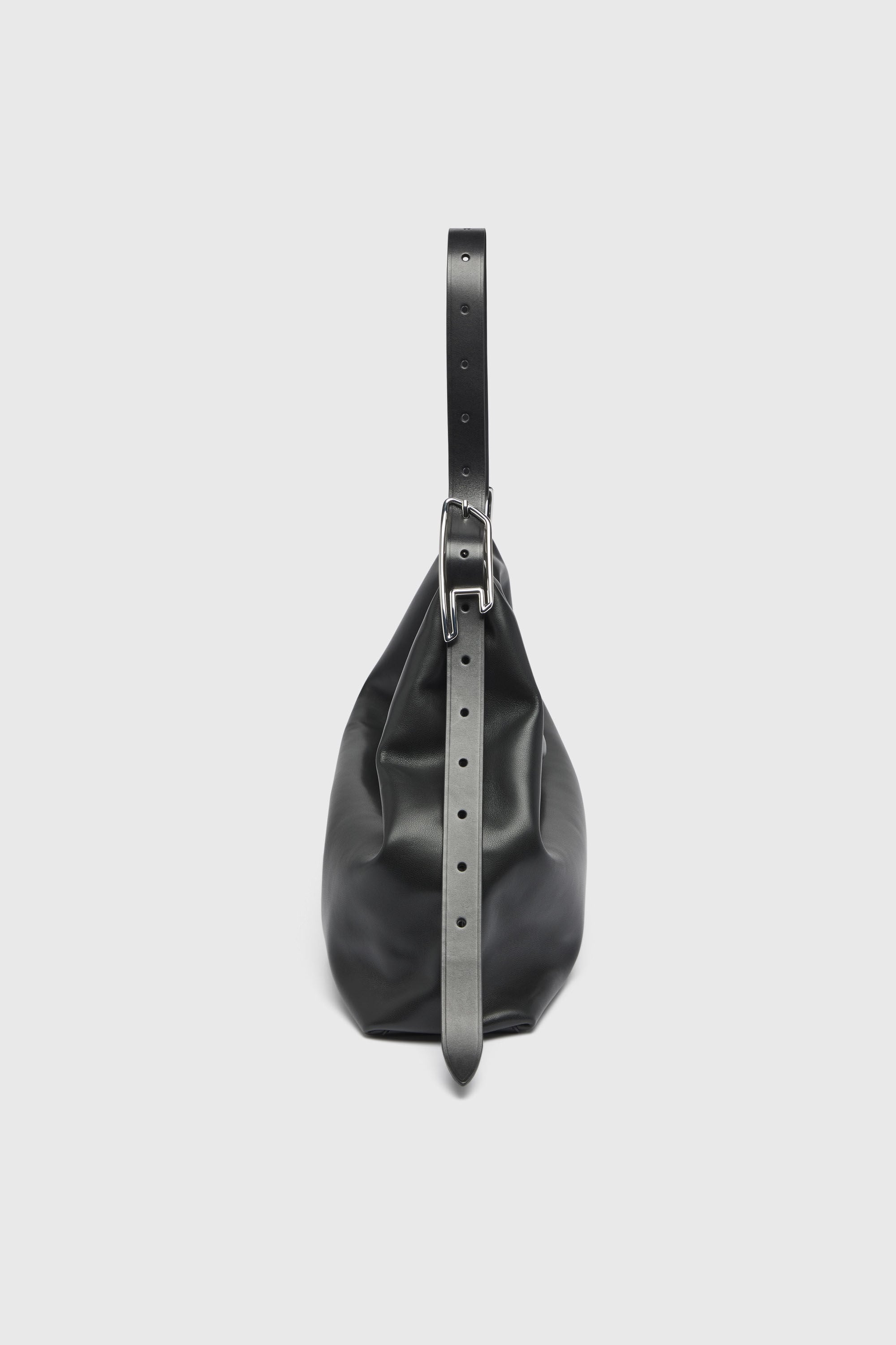 Diesel - D-LINE HOBO L, Woman's D-Line-Leather hobo bag in Black - 5