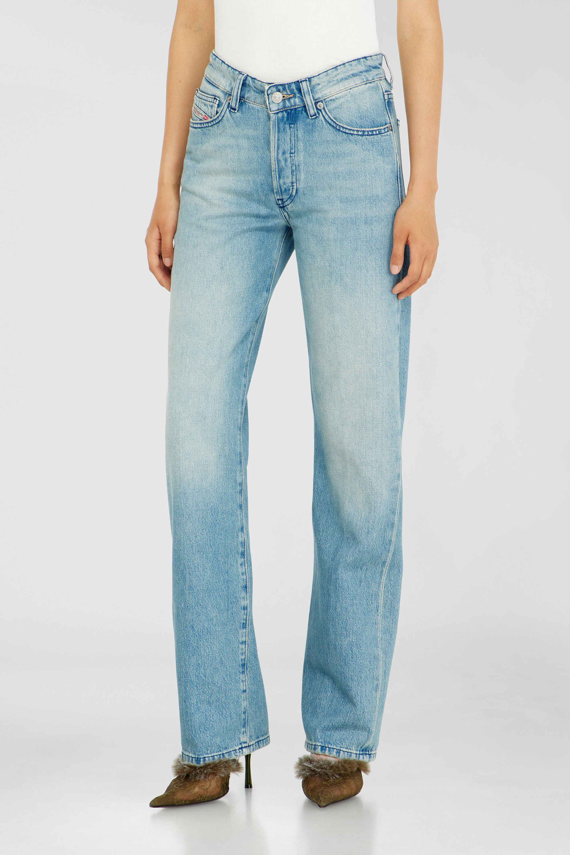 Diesel - Woman's Regular Jeans 1971 D-Sent 0BEBF, Light Blue - 4