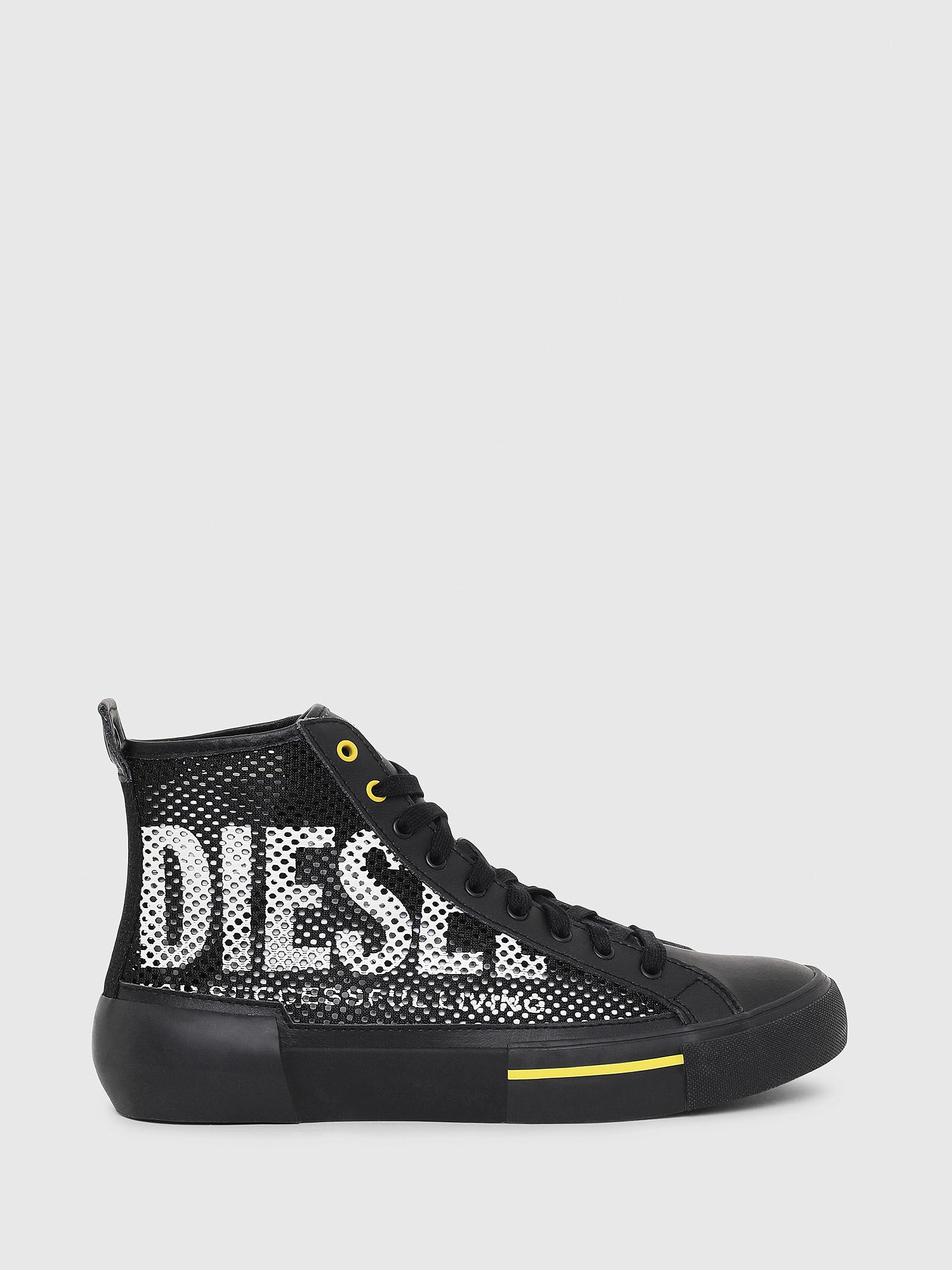 diesel black high top sneakers