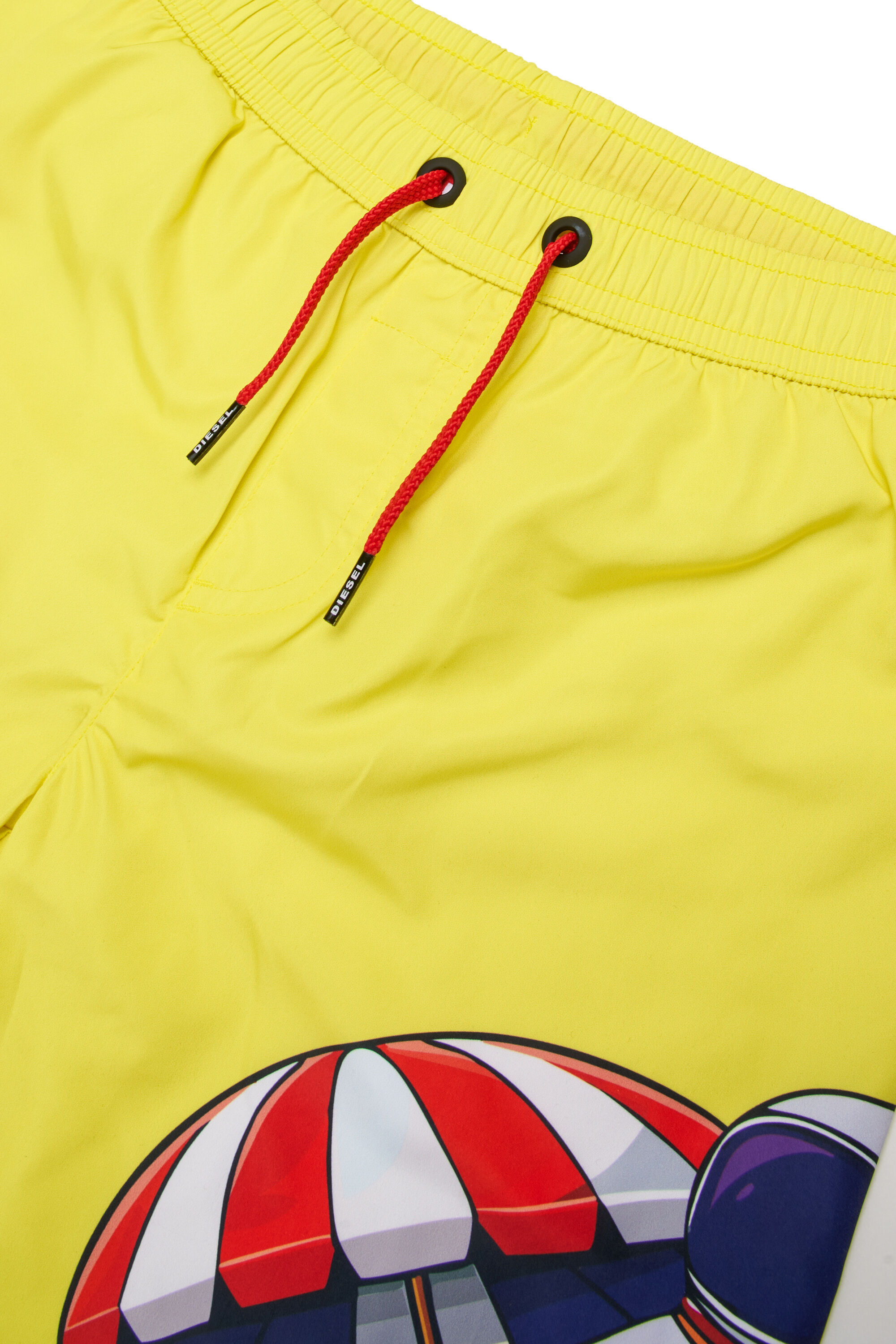 Diesel - MIPACY, Man's Swim shorts with astronaut print in Yellow - 3