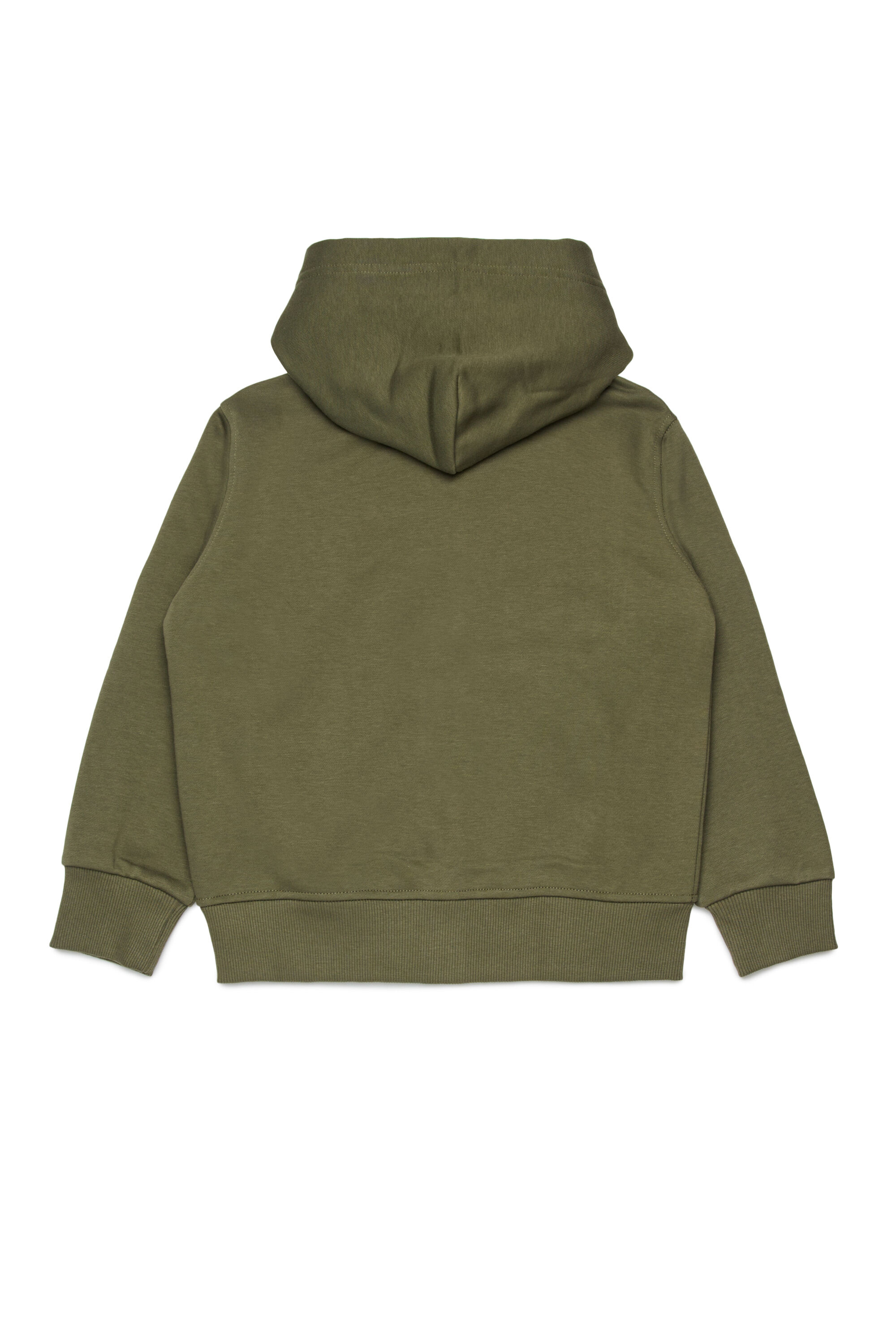 Diesel - SDROPSHOODZ OVER, Man's Cotton zip-up hoodie in Green - 2