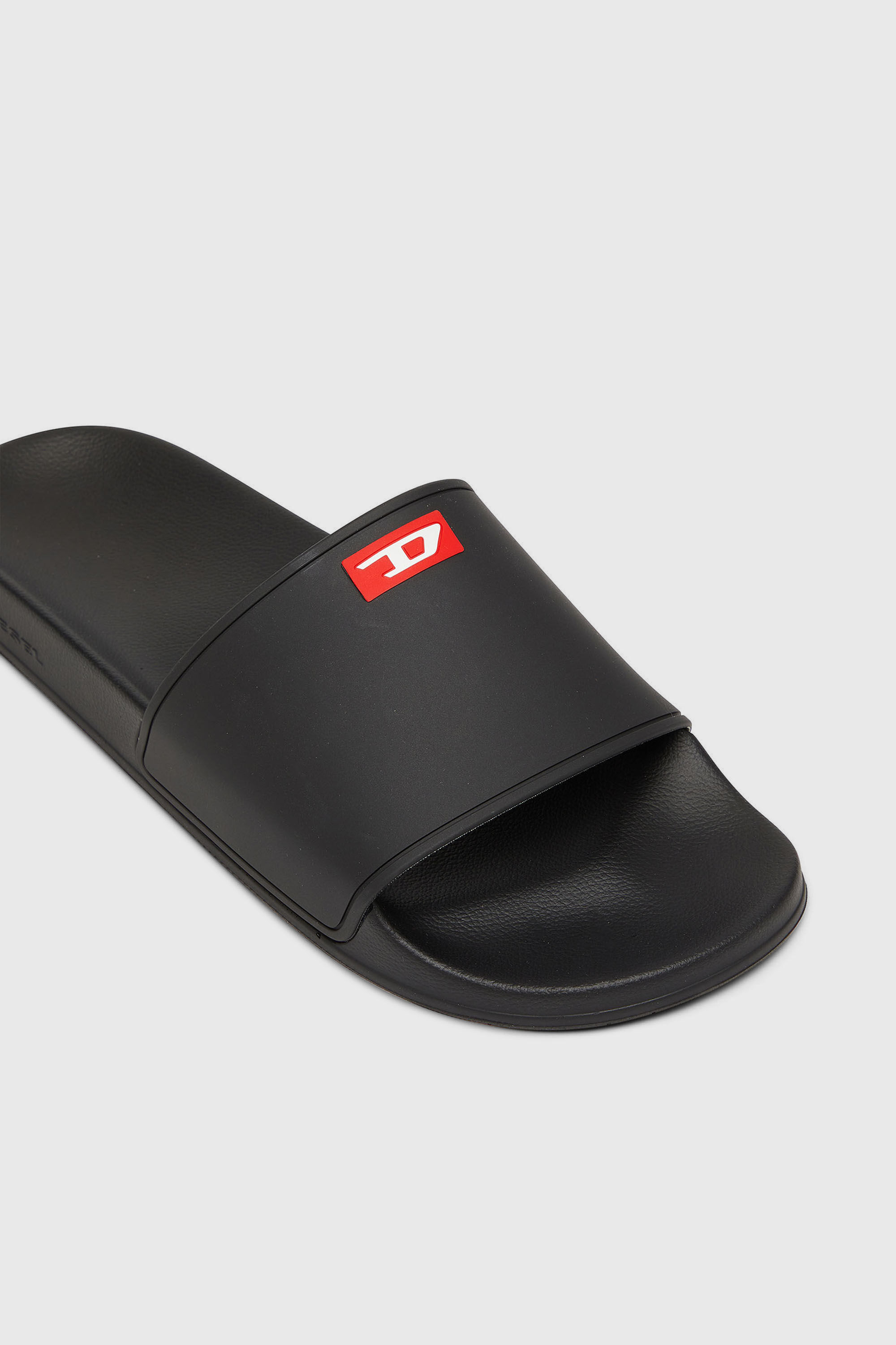 Diesel - SA-SWIM, Man's Sa-Swim-Rubber pool slides with D logo in Black - 6