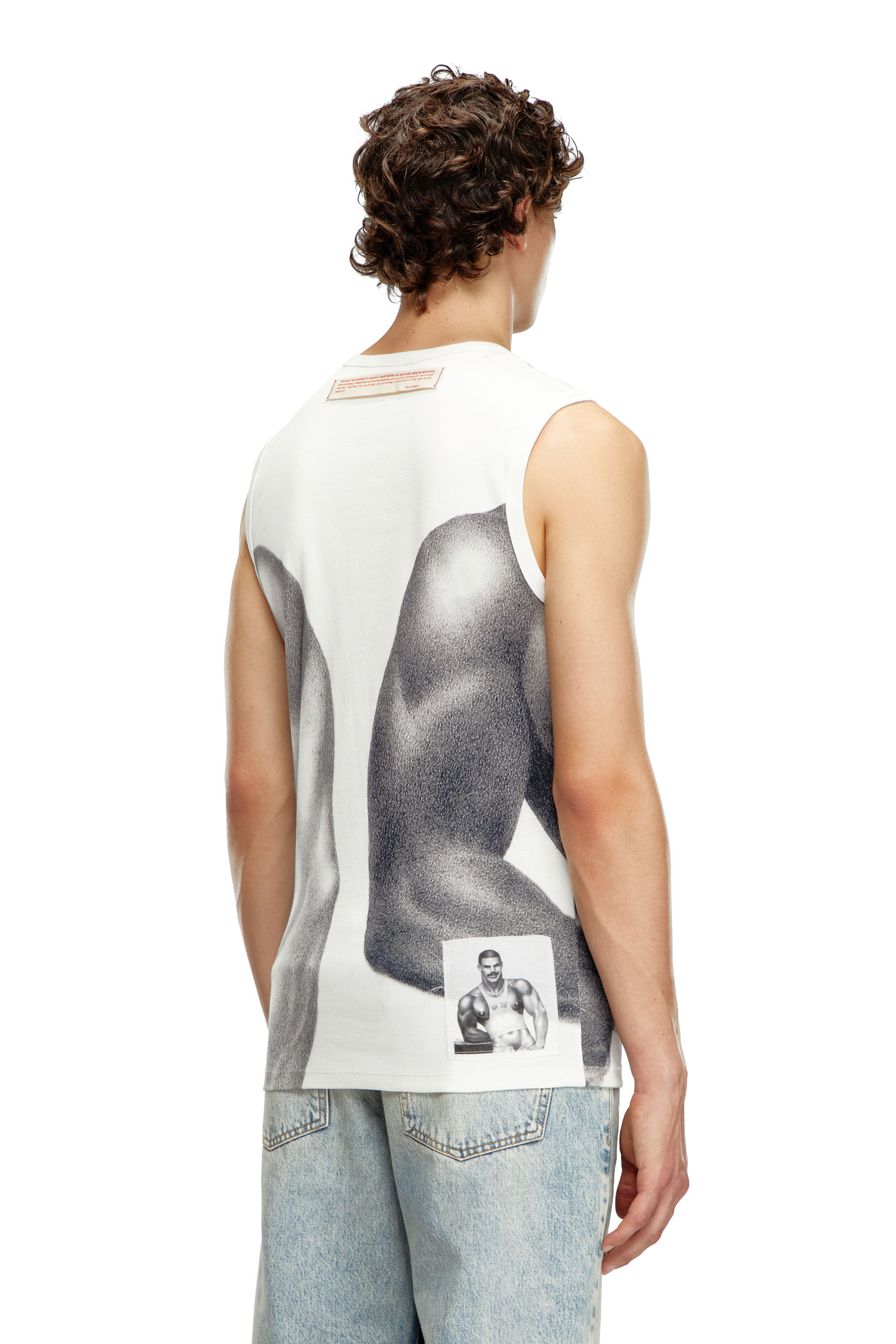 Women's Tank top with all-over print | White | Diesel