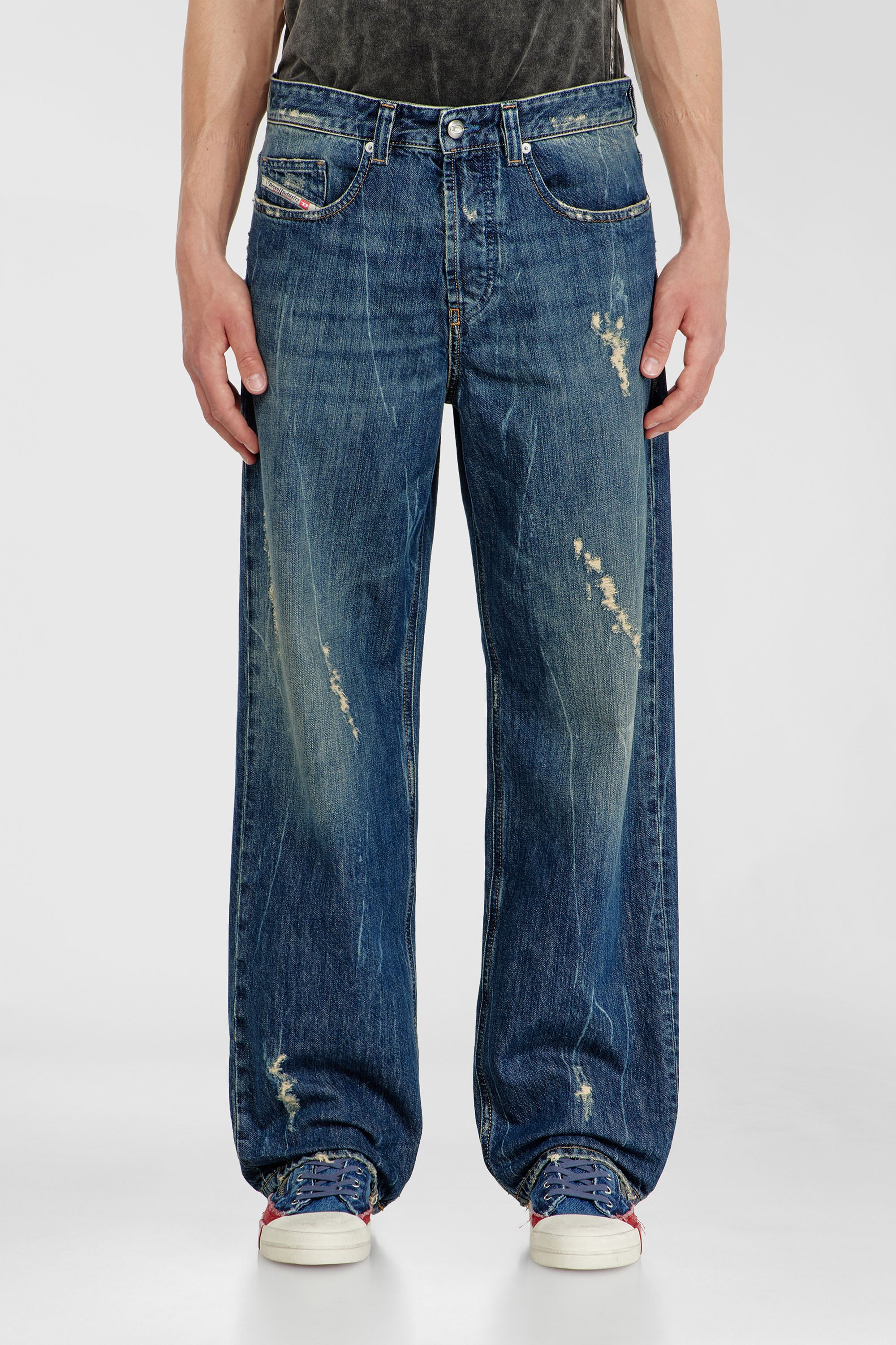 Diesel - Man's Relaxed Jeans 2001 D-Macro 09Q28, Medium blue - 1