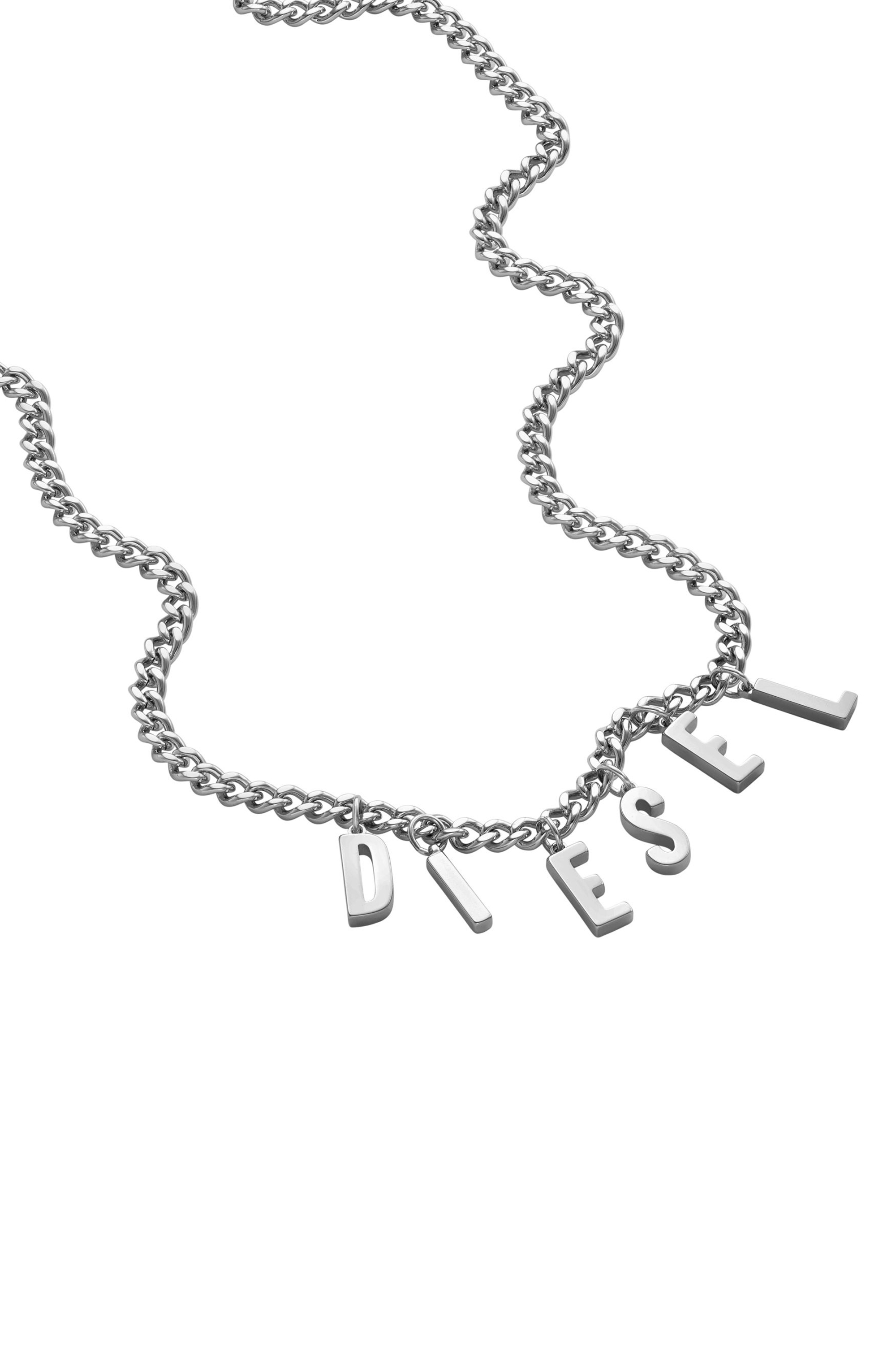 Diesel - DX1494, Unisex's Stainless steel chain necklace in Silver - 1