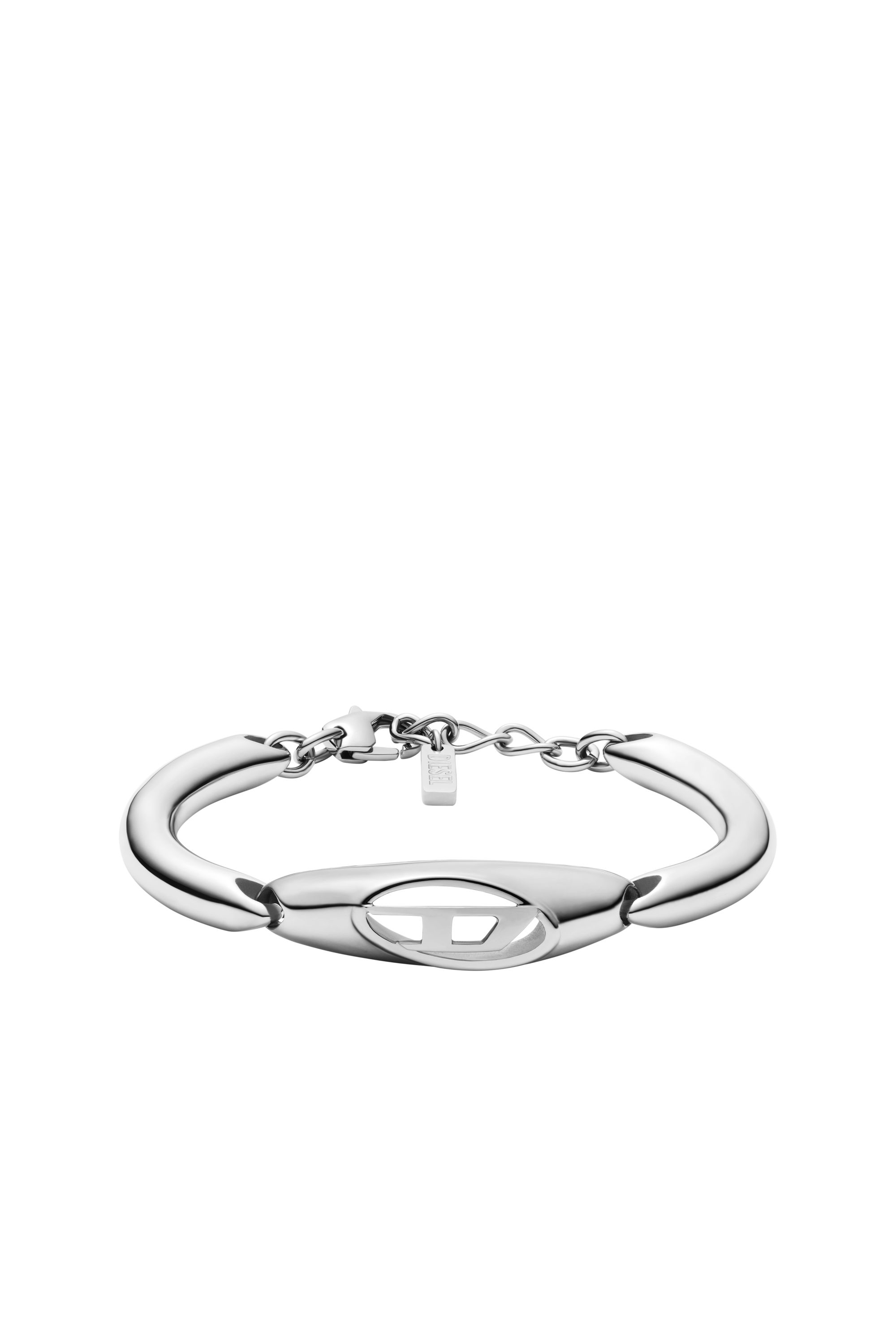 Diesel - DX1643040 JEWELLERY, Unisex's Stainless steel bangle bracelet in Silver - 1