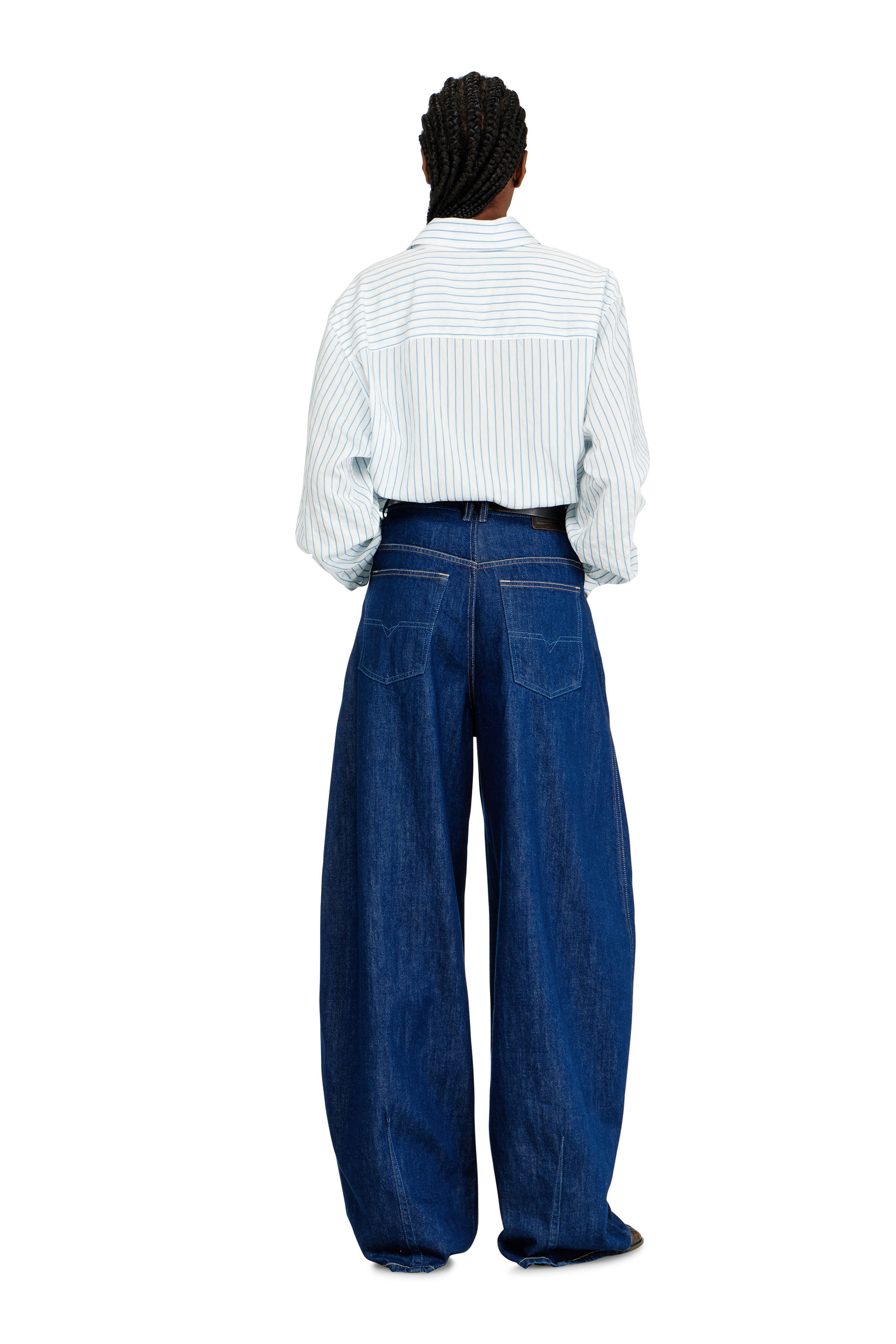 Diesel - Woman's Relaxed Jeans 1987 D-Khelz 09Q09, Dark Blue - 4